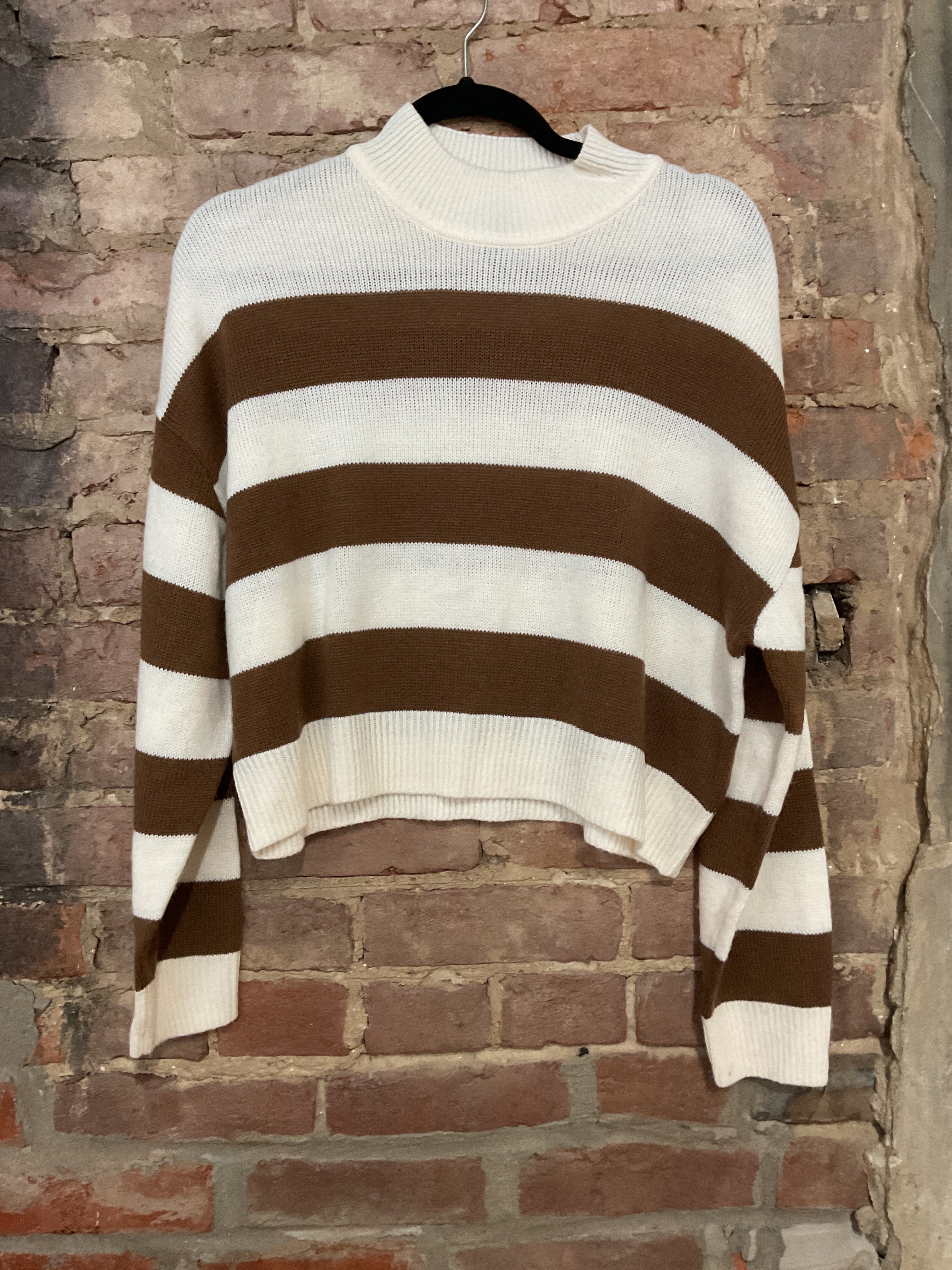 Brown Striped Sweater