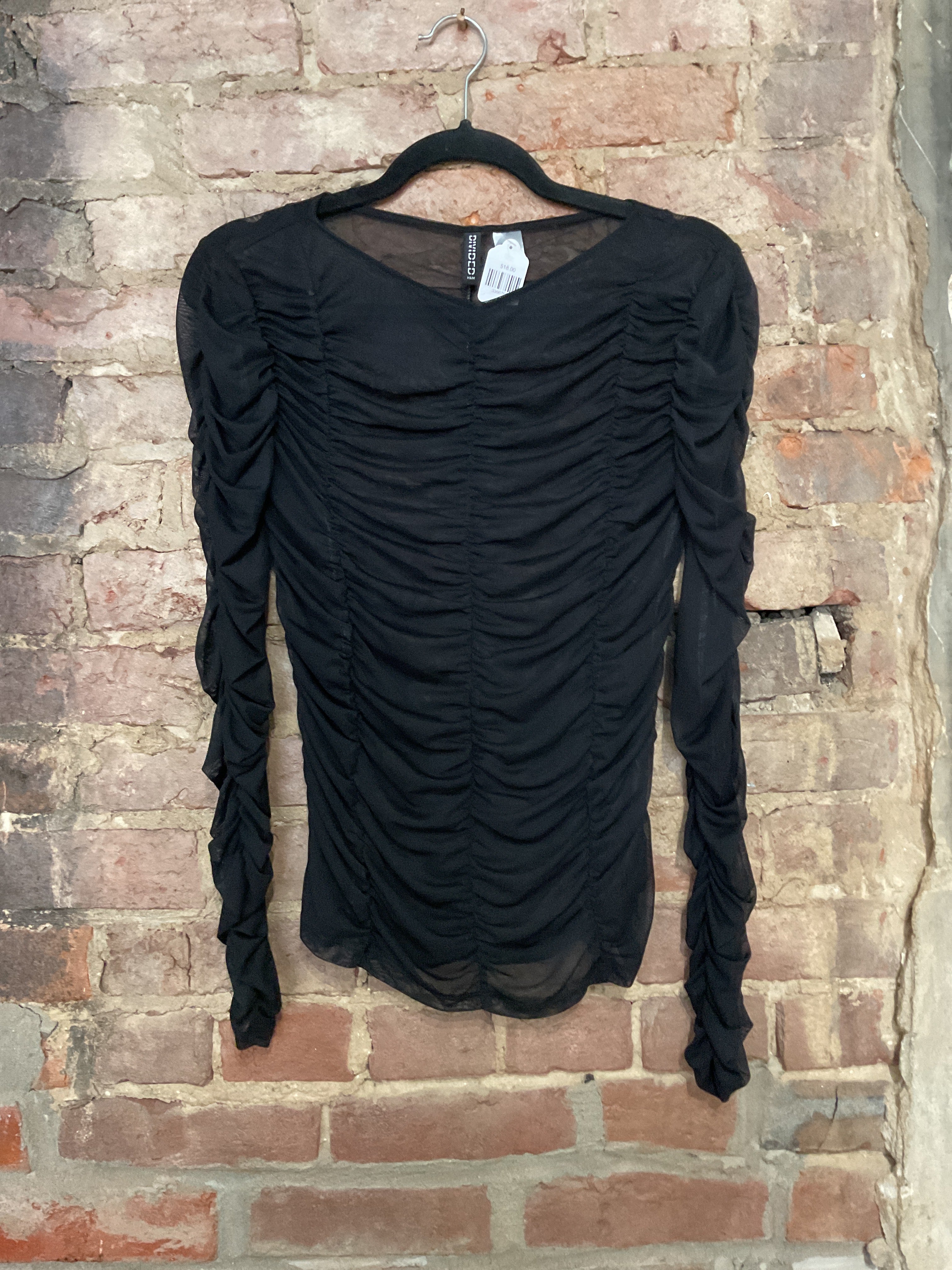 Black Mesh Shirt