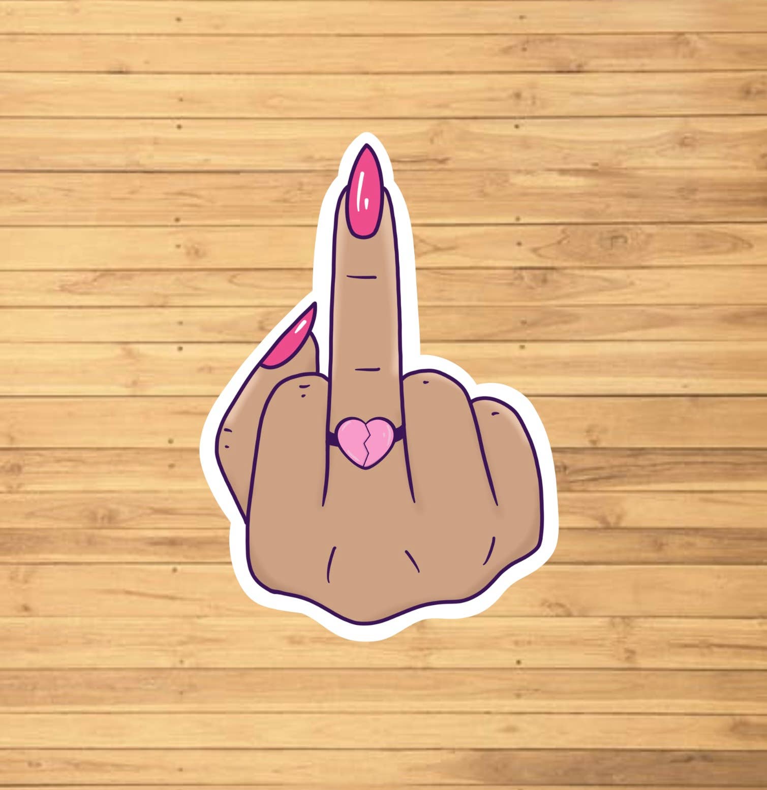 Middle Finger Sticker