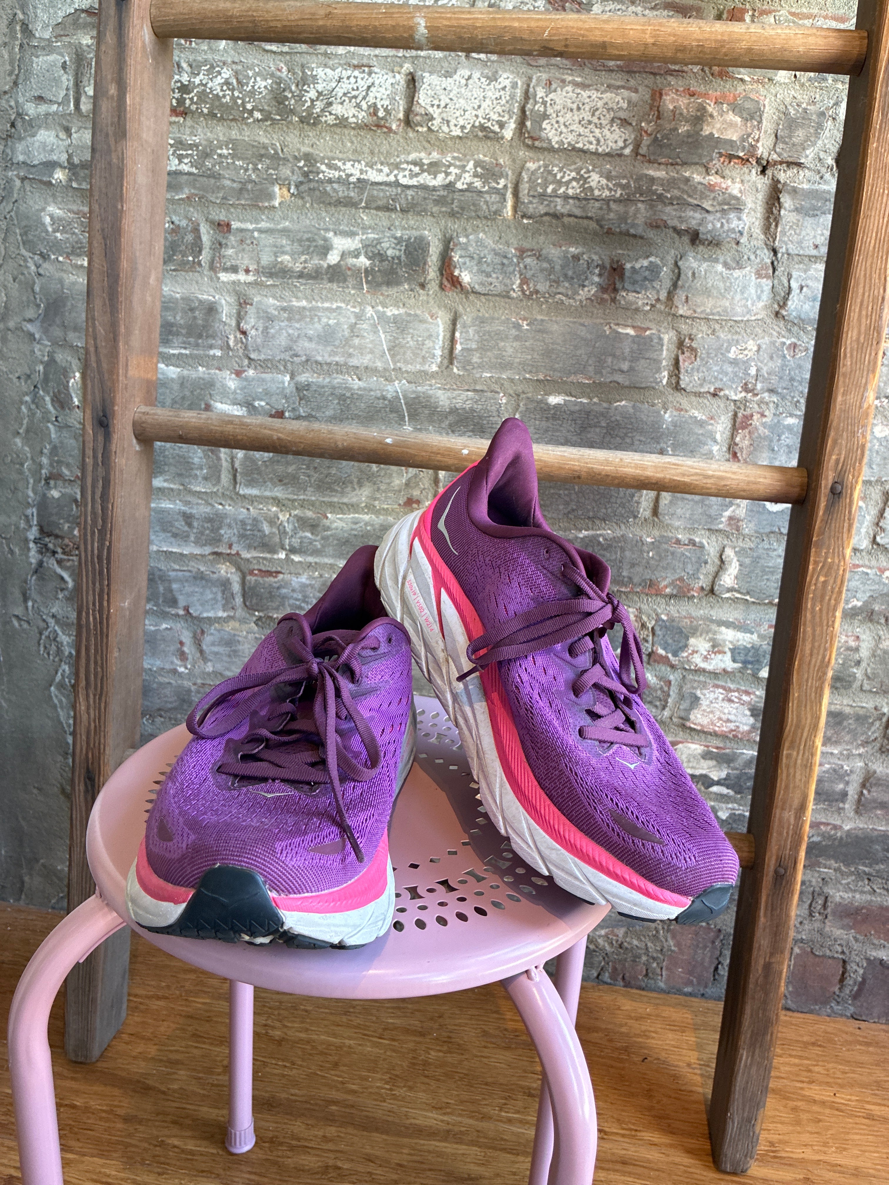 Hoka Purple Clifton Sneaker 10.5