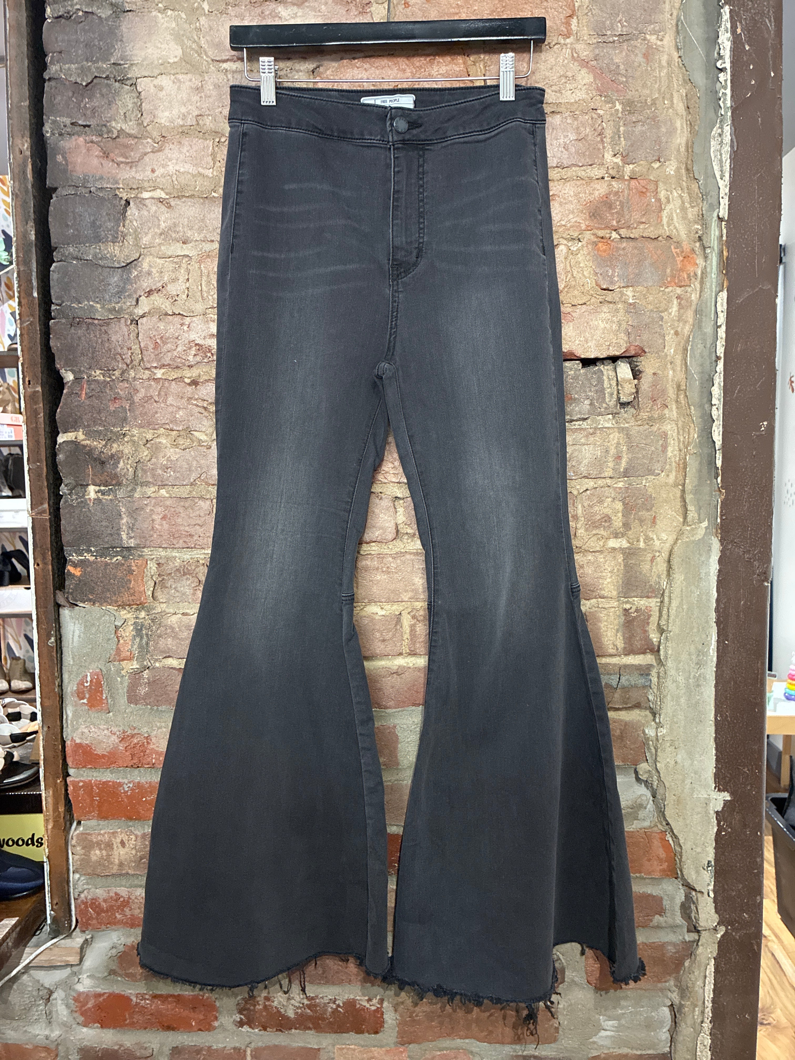 Free People Just Float On Denim in Black - 28