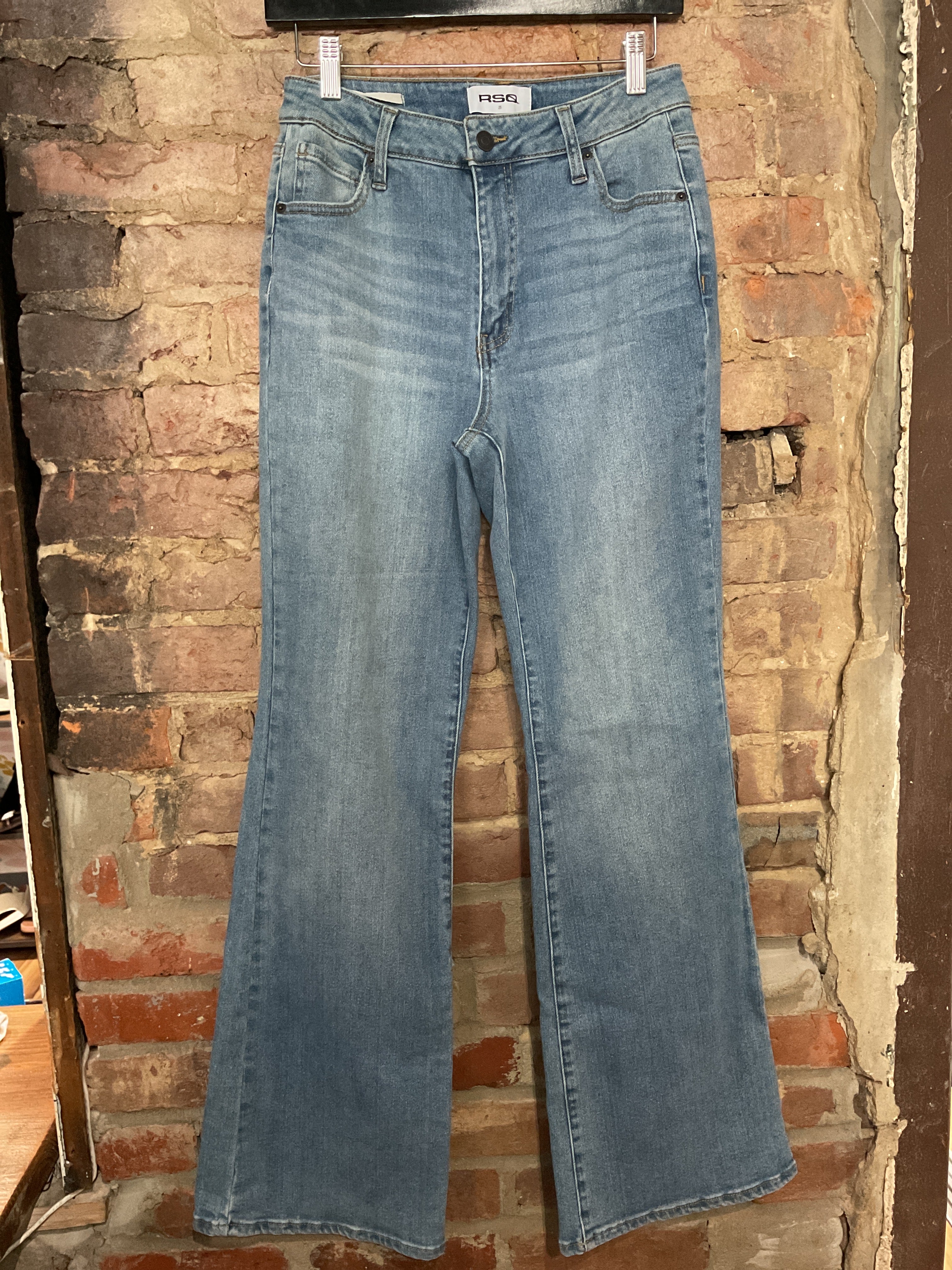 RSQ Wide Leg Light Wash Jeans 25
