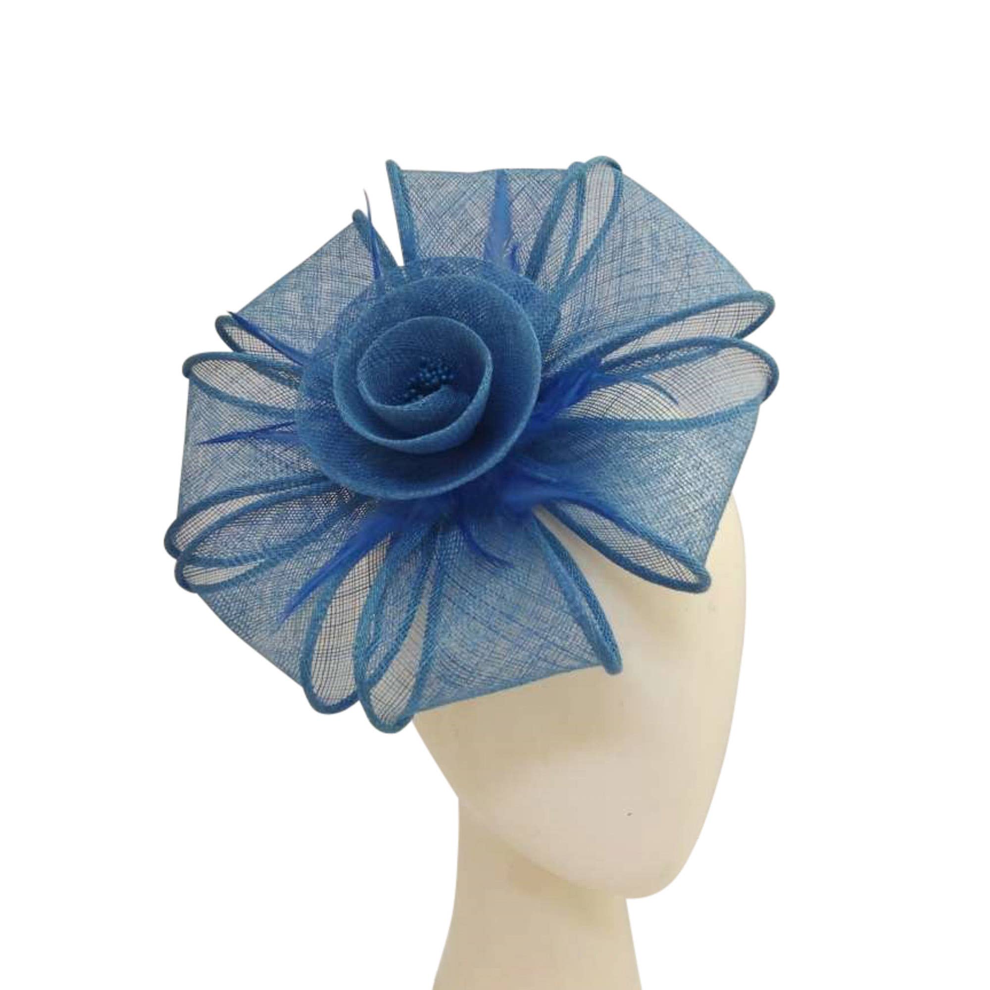 Flower Fascinator Supported With A wire Headband