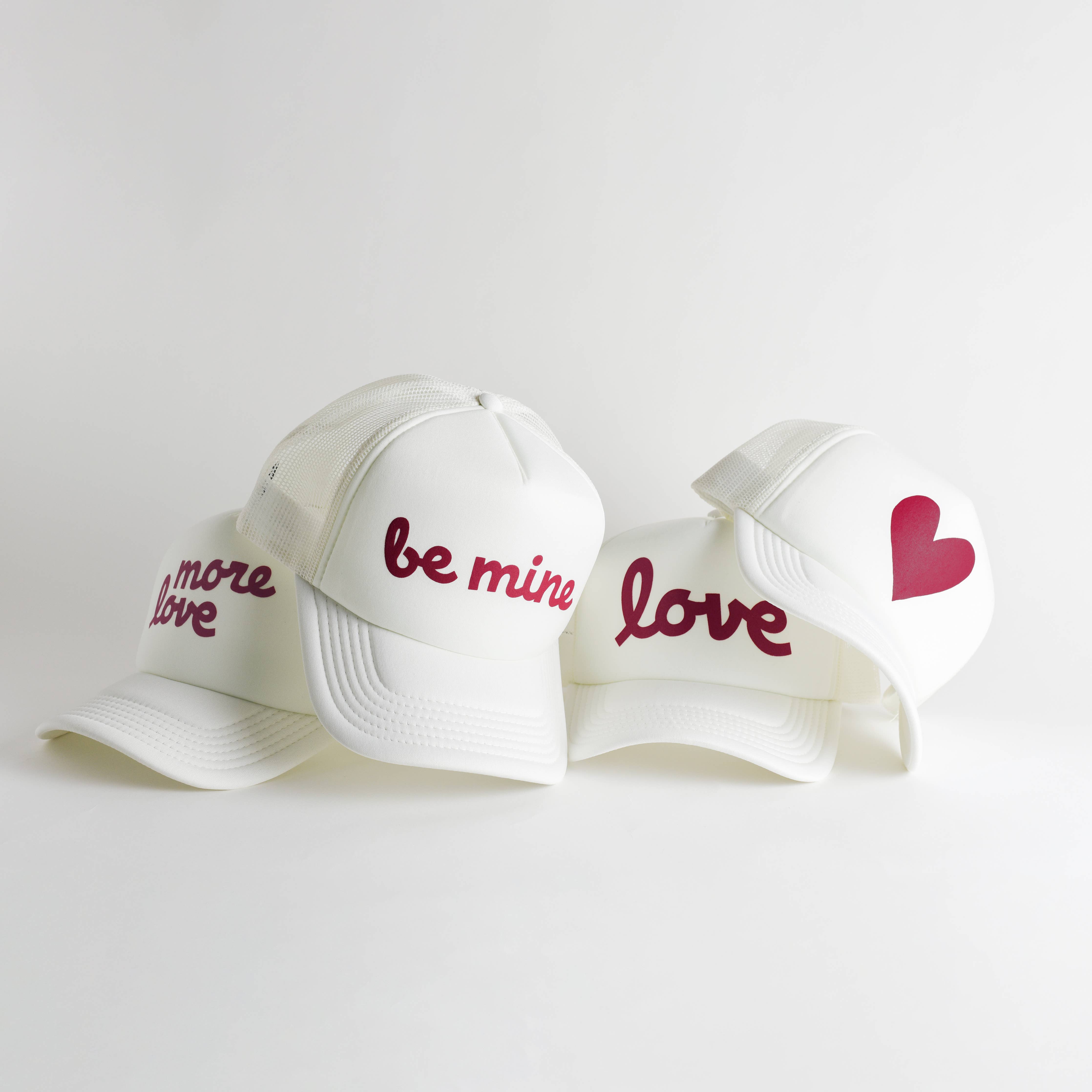 More Love Recycled Trucker Valentine's Day Hat