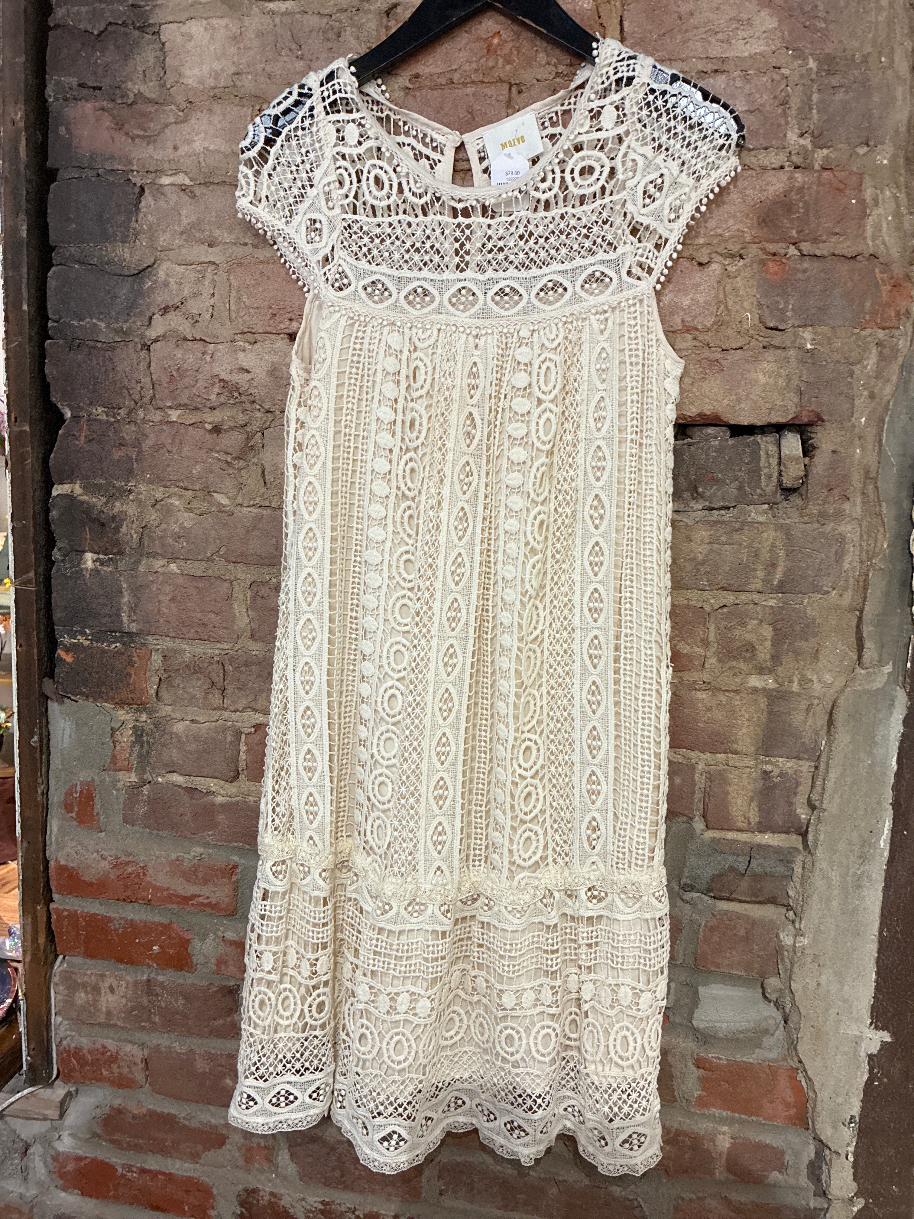 Anthro Crochet Dress