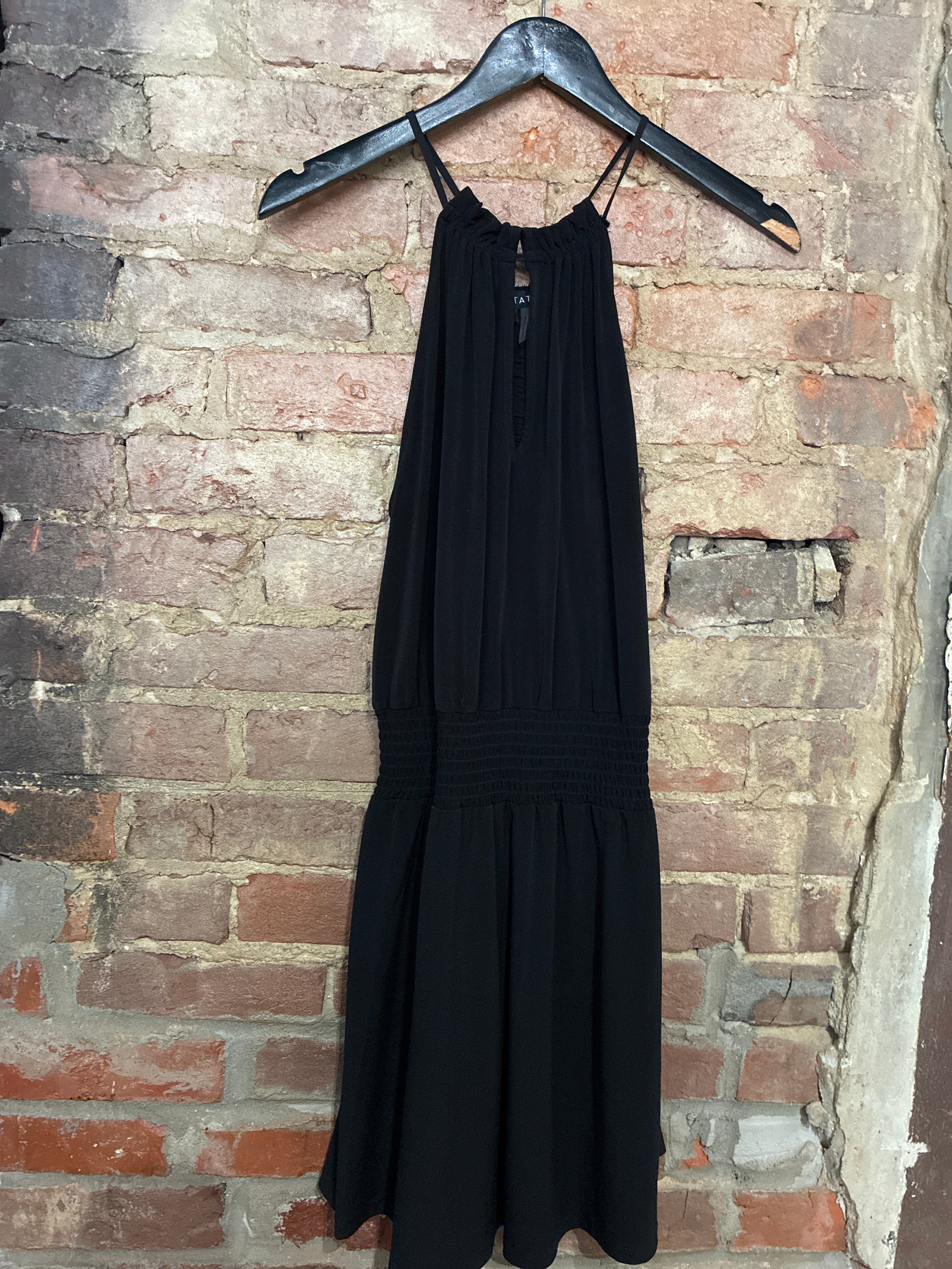 Black Mini Halter Dress