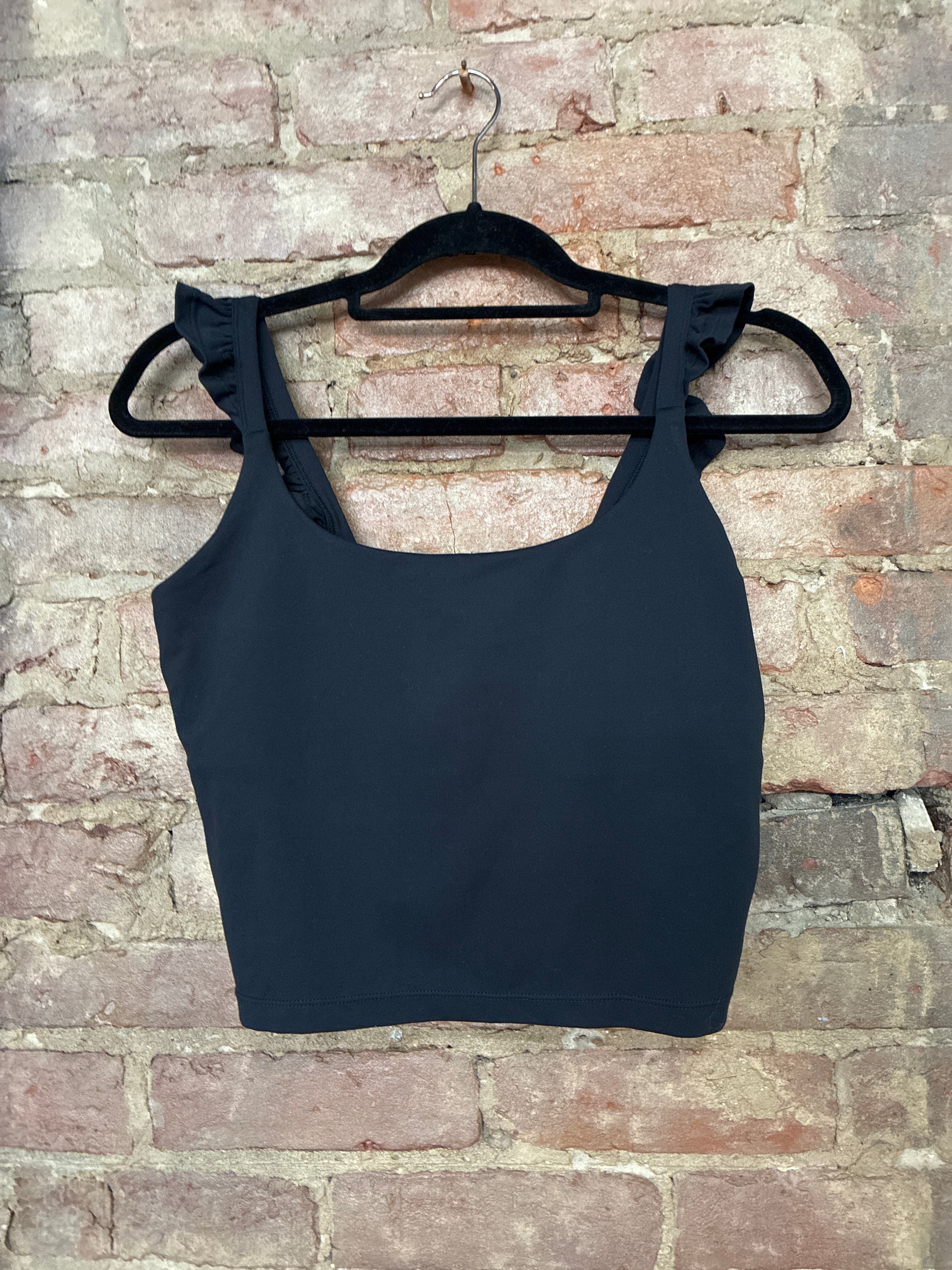 Black Cropped Tank Top