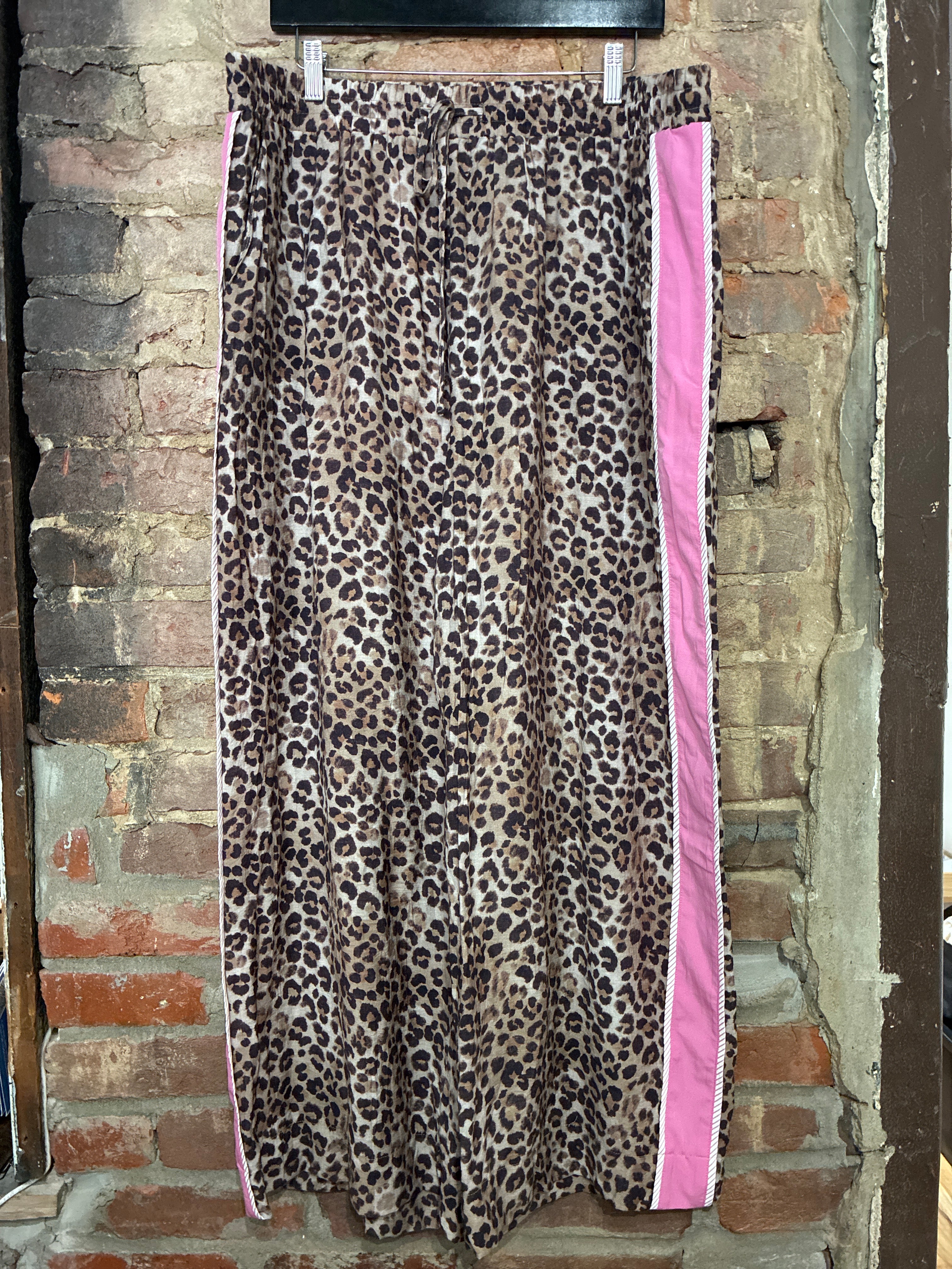 Leopard Track Pants - 1X