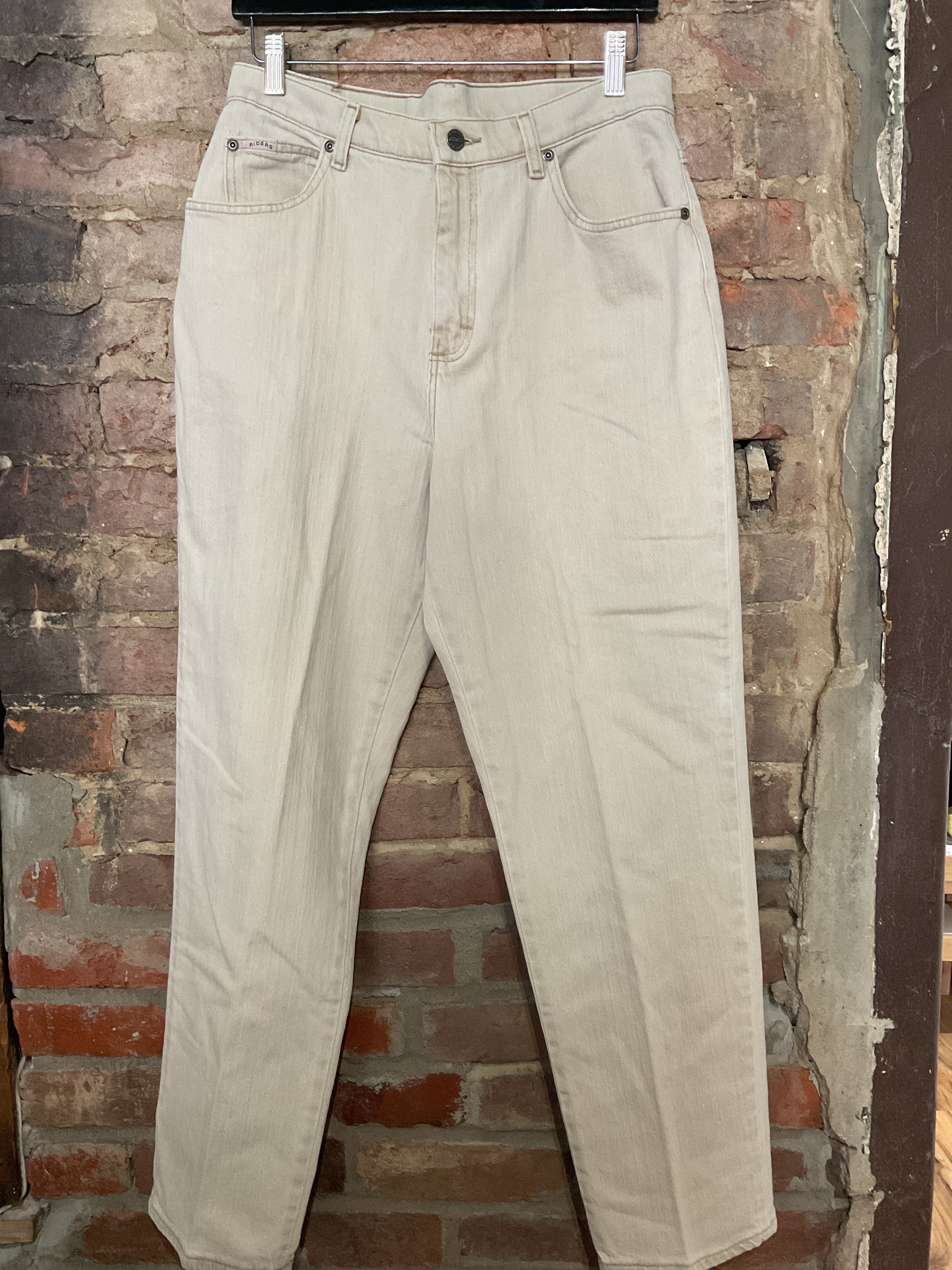 Riders Beige Straight Leg Jeans 12P