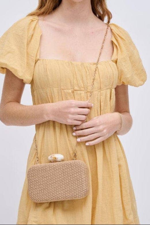 Ezra Straw Clutch
