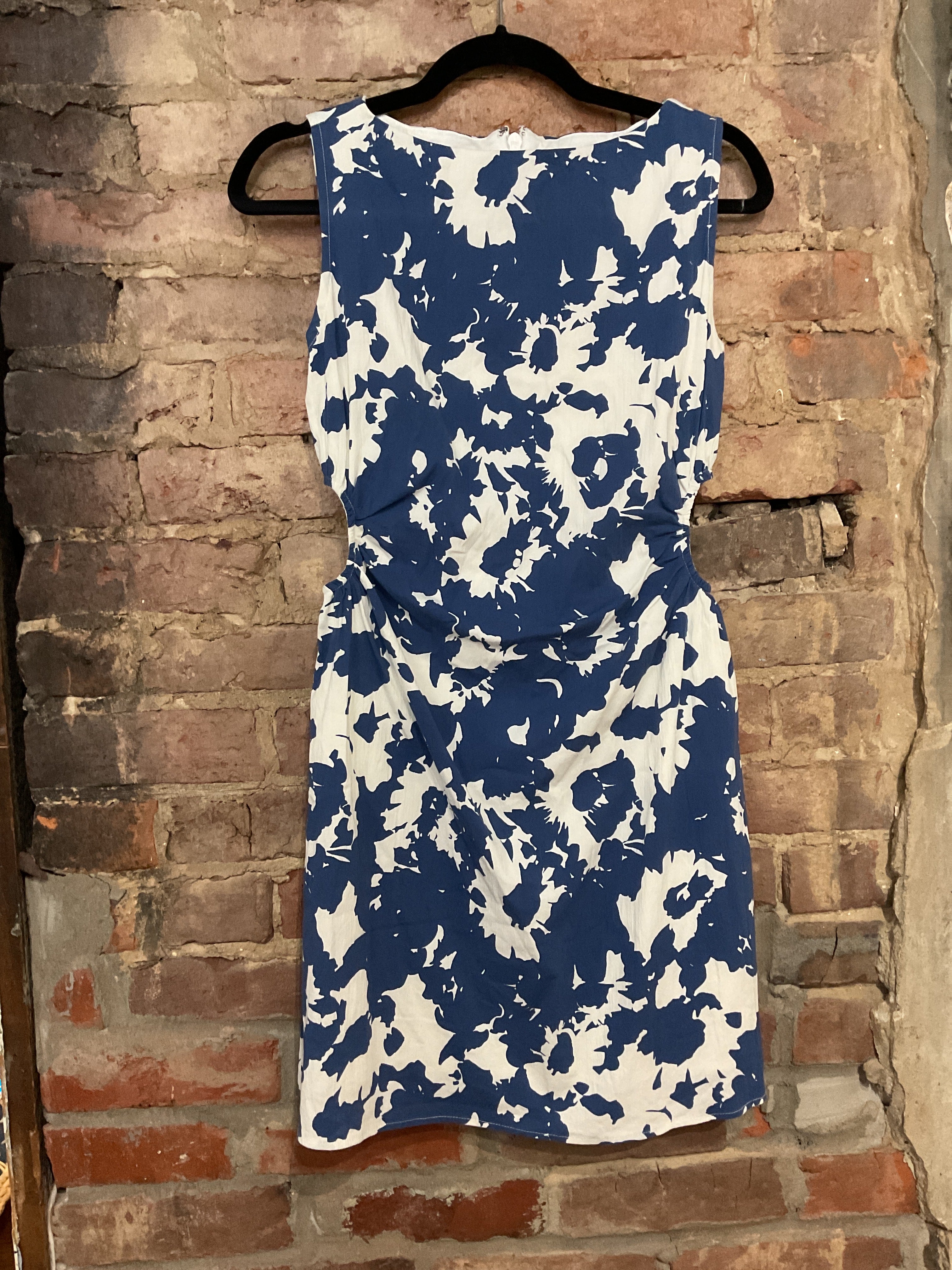 Blue and White Floral Dress