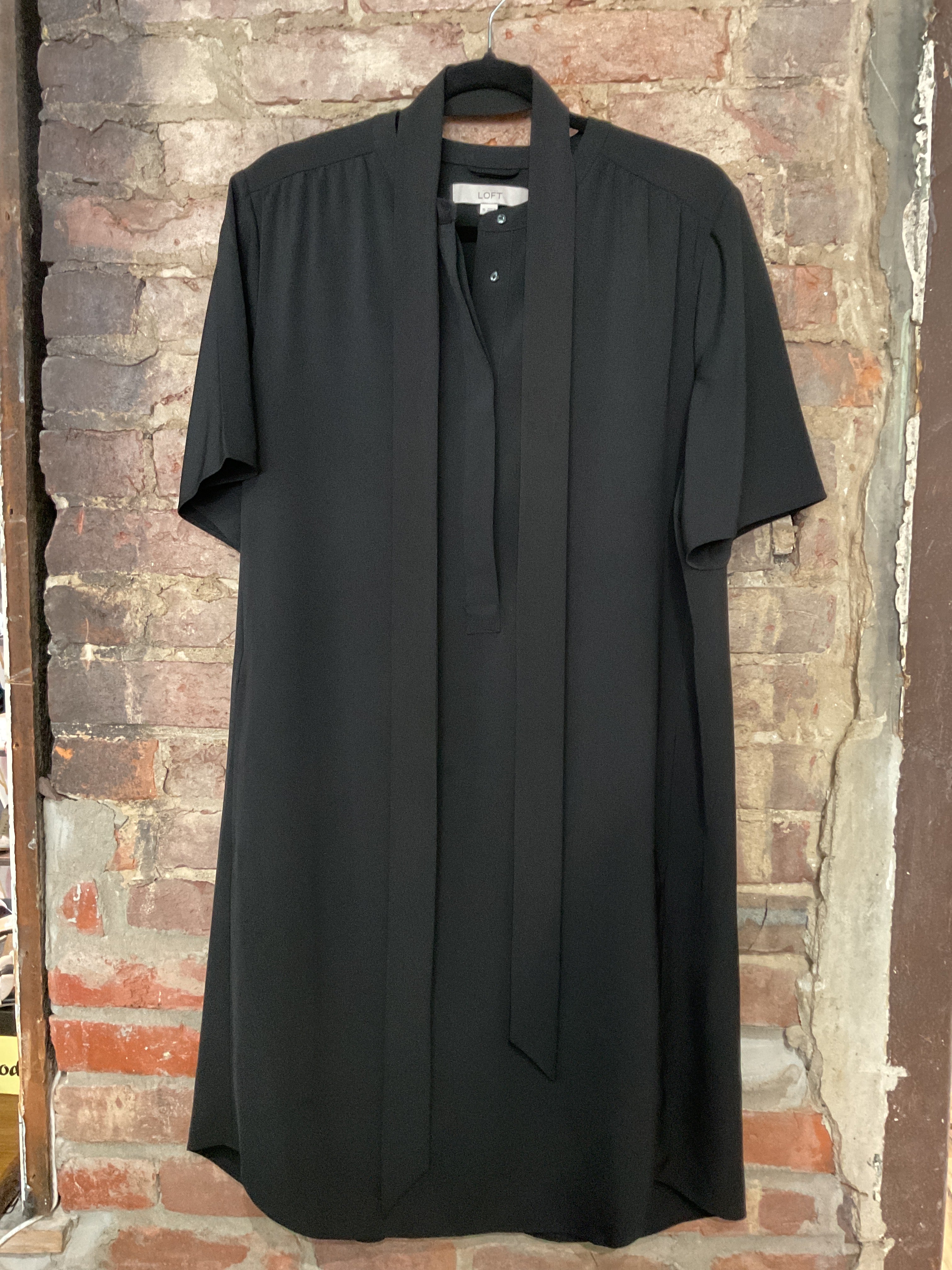 LOFT Black Shift Dress - 16