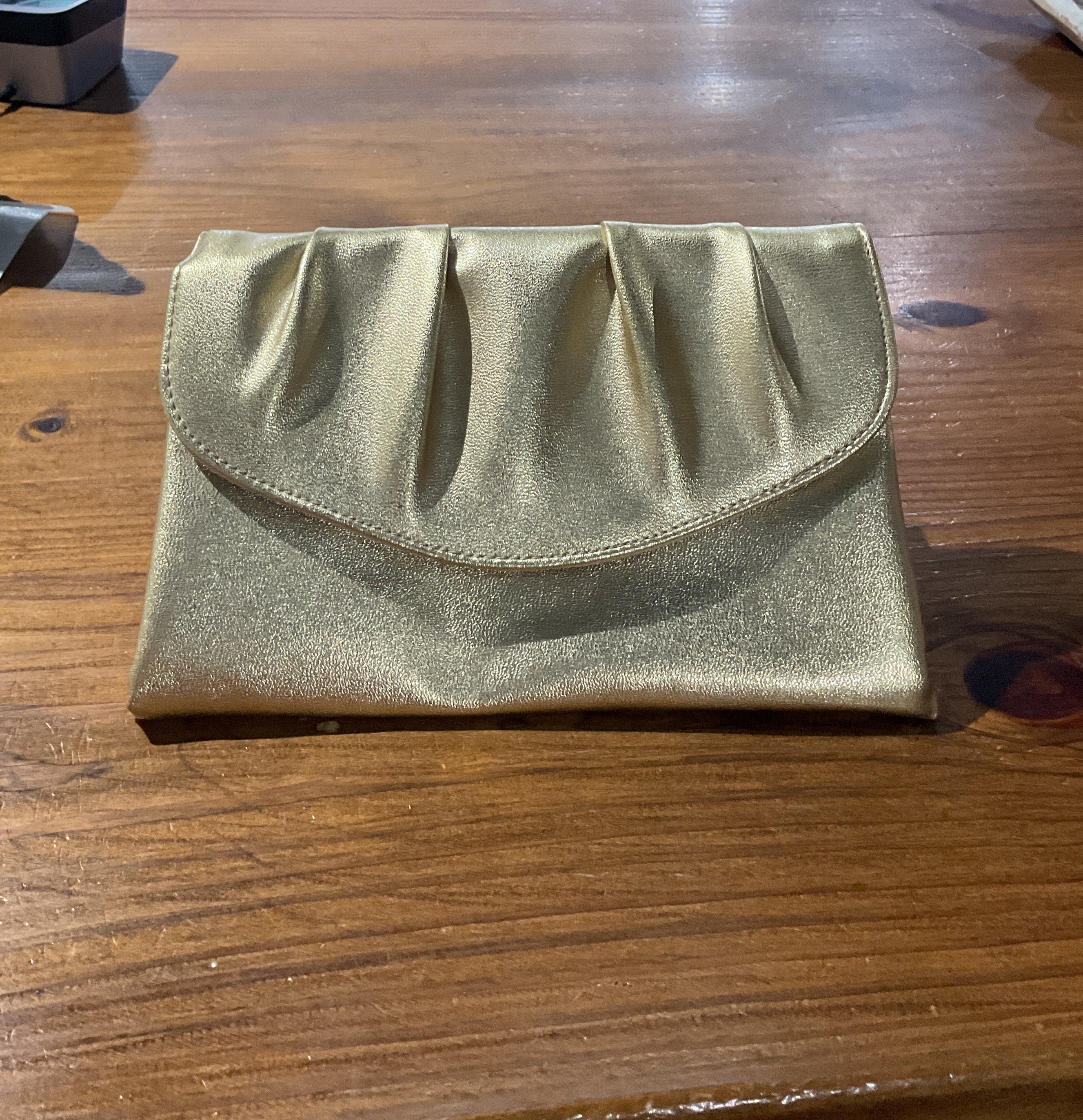 Gold Envelope Clutch