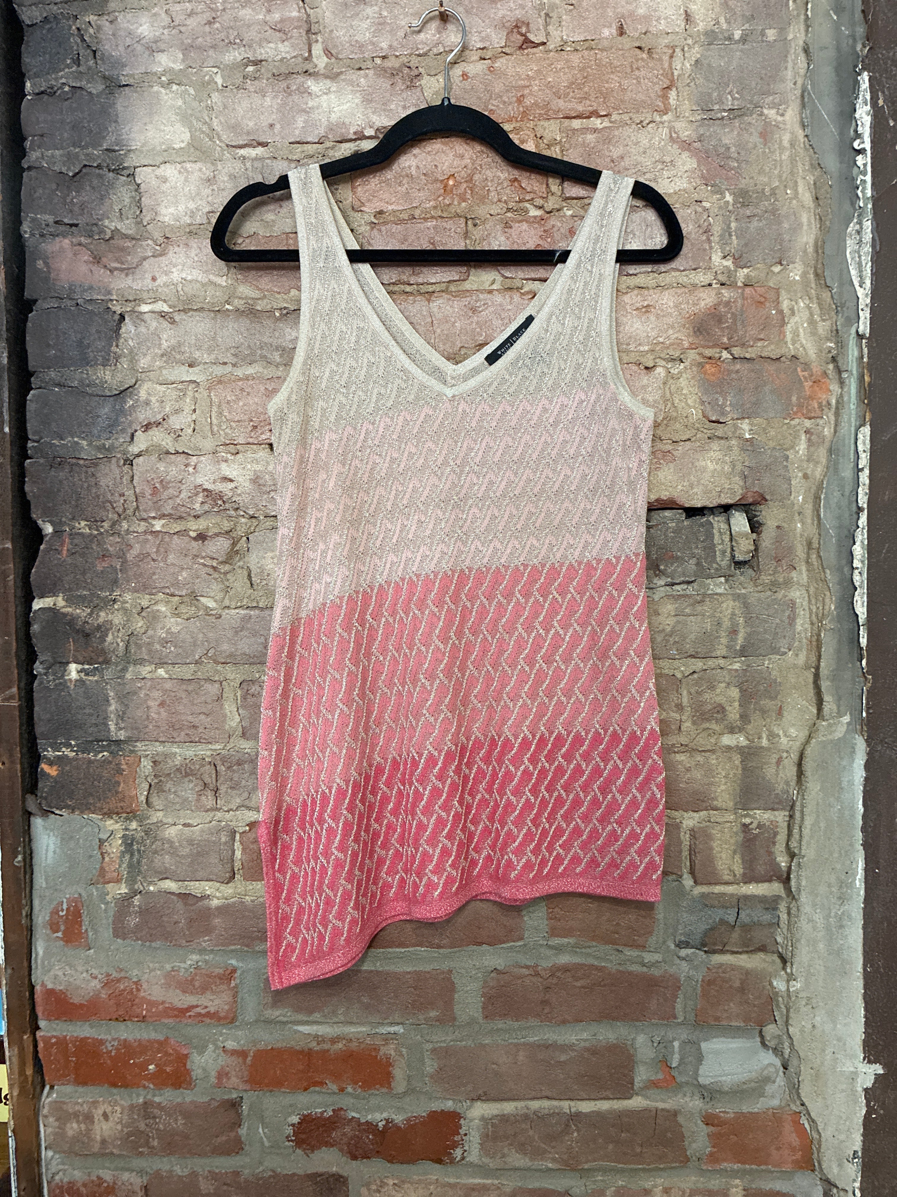 Pink Sheen Knit Tank - XS