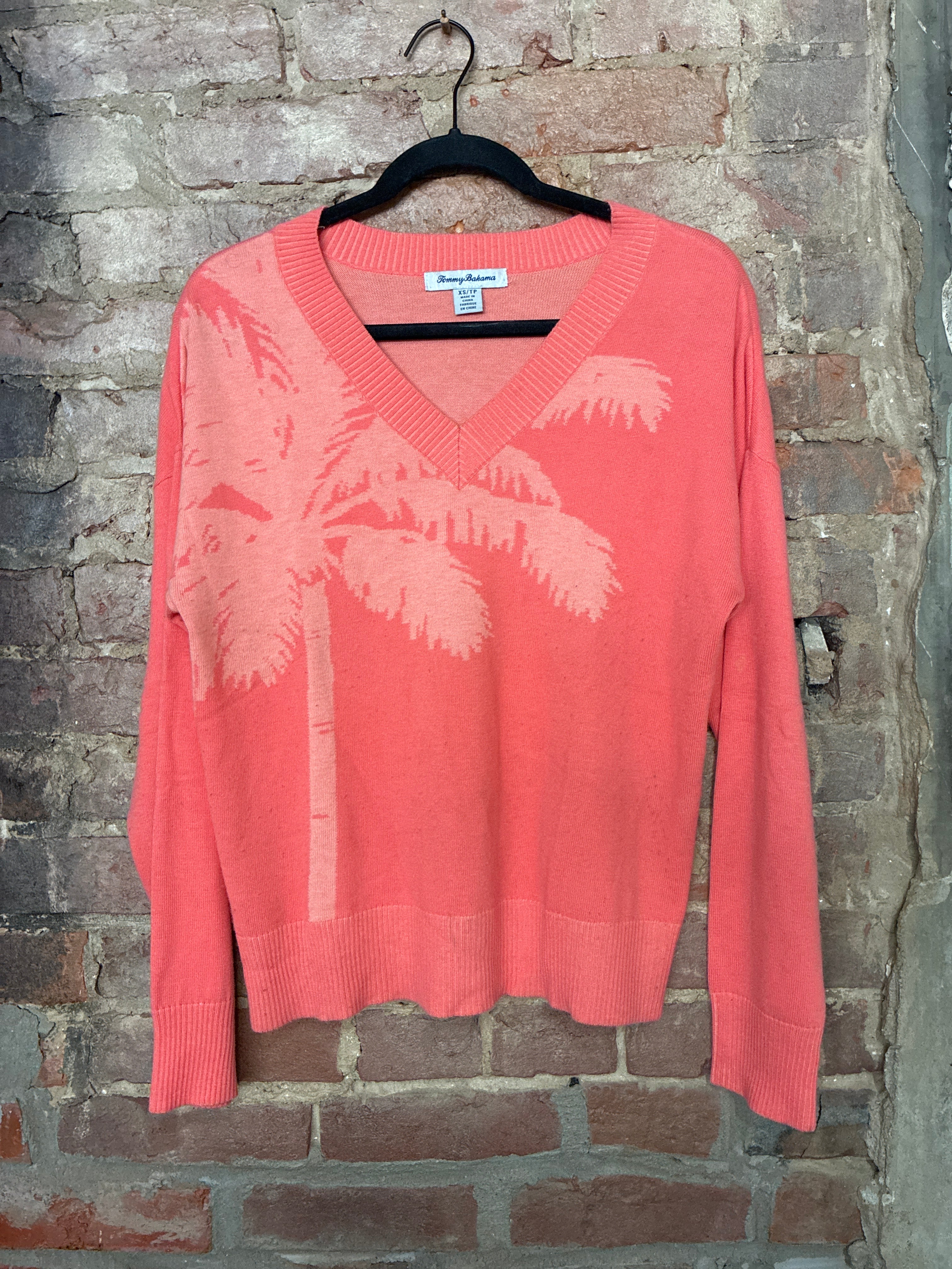 Tommy Bahama Coral Palm Sweater - XS