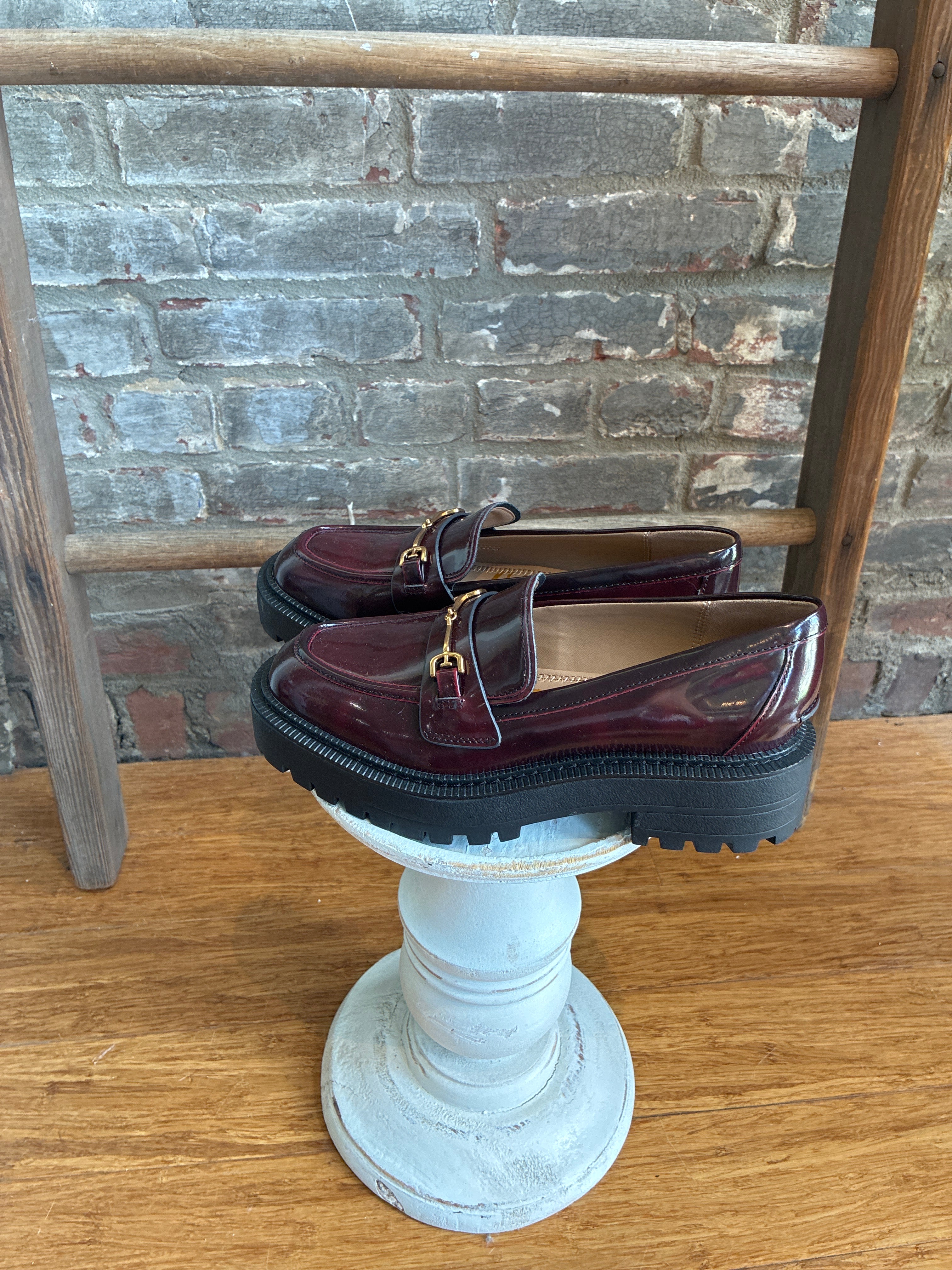 Sam Edelman Burgundy Loafers 6