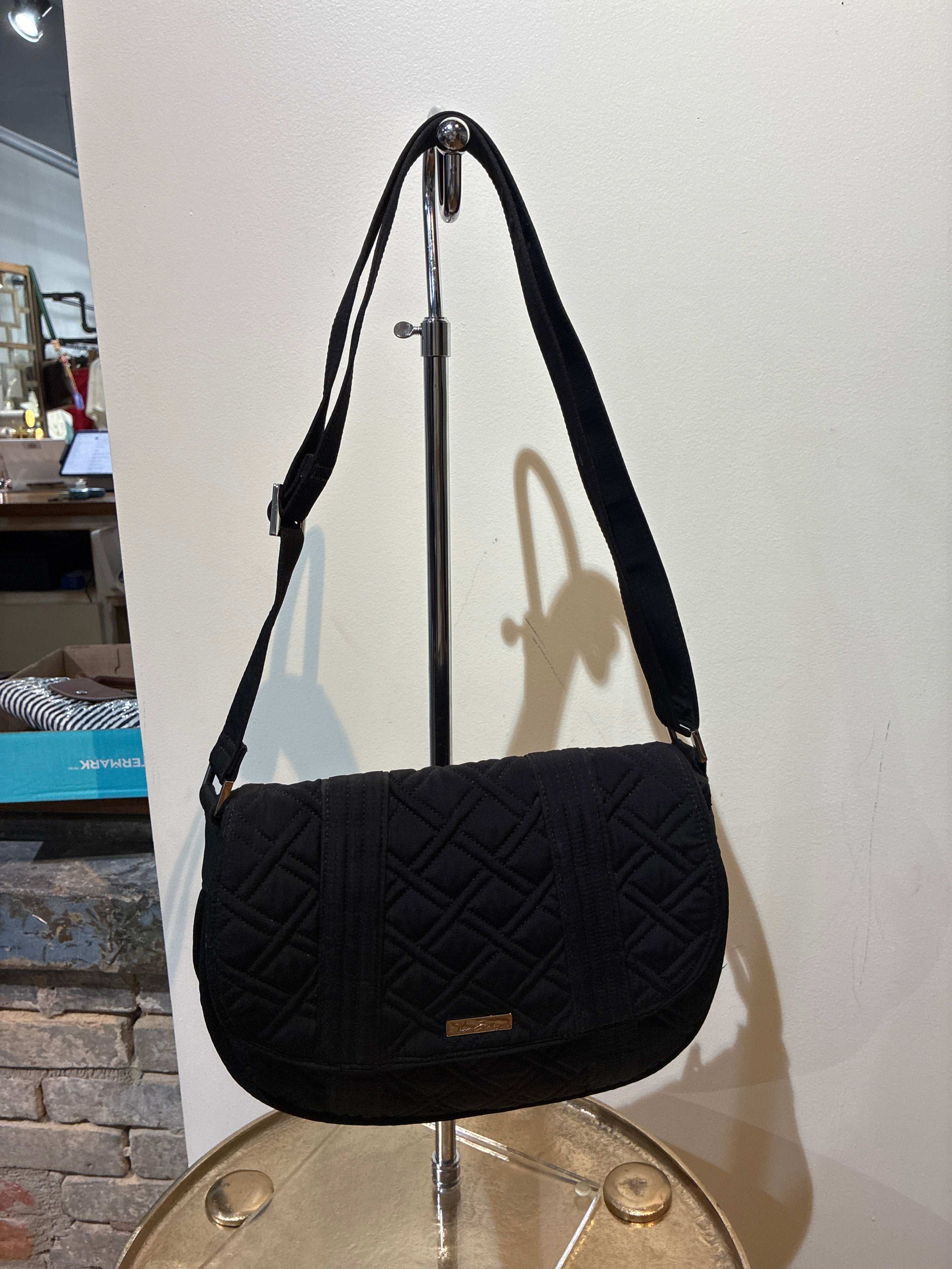 VB Black Quilted Crossbody
