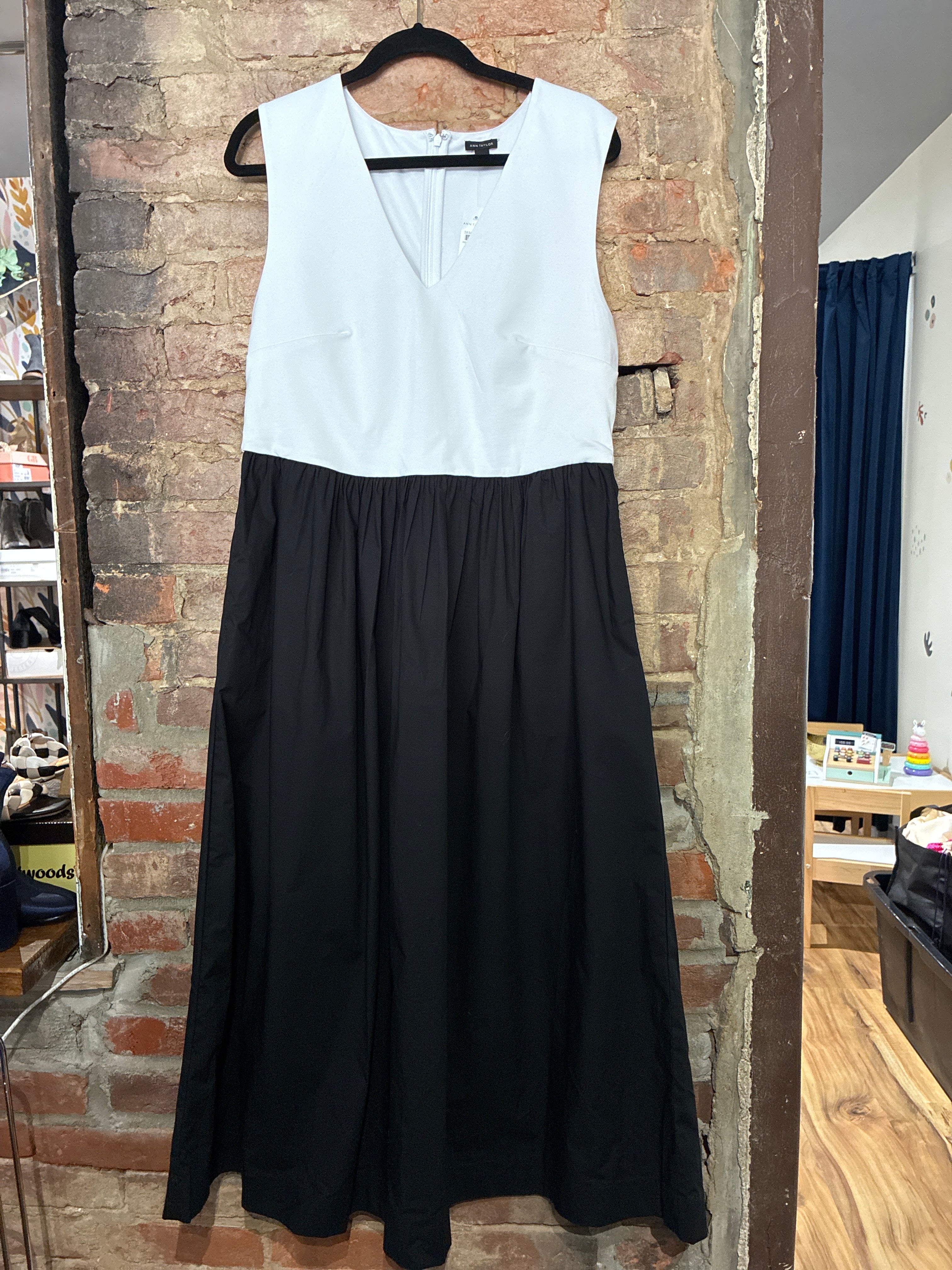 NWT Ann Taylor Sleeveless Colorblock Dress - 14