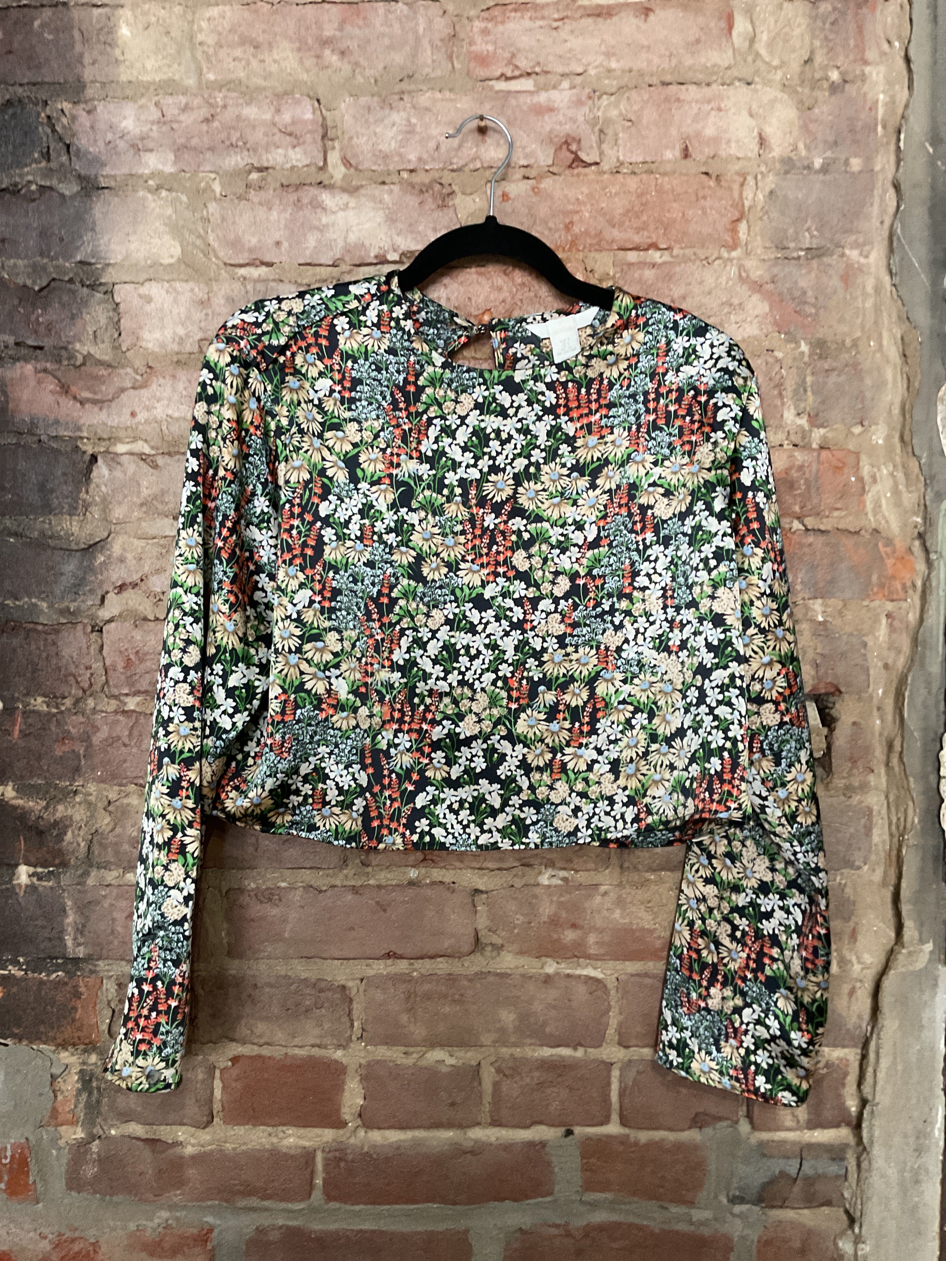 Satin Floral Blouse