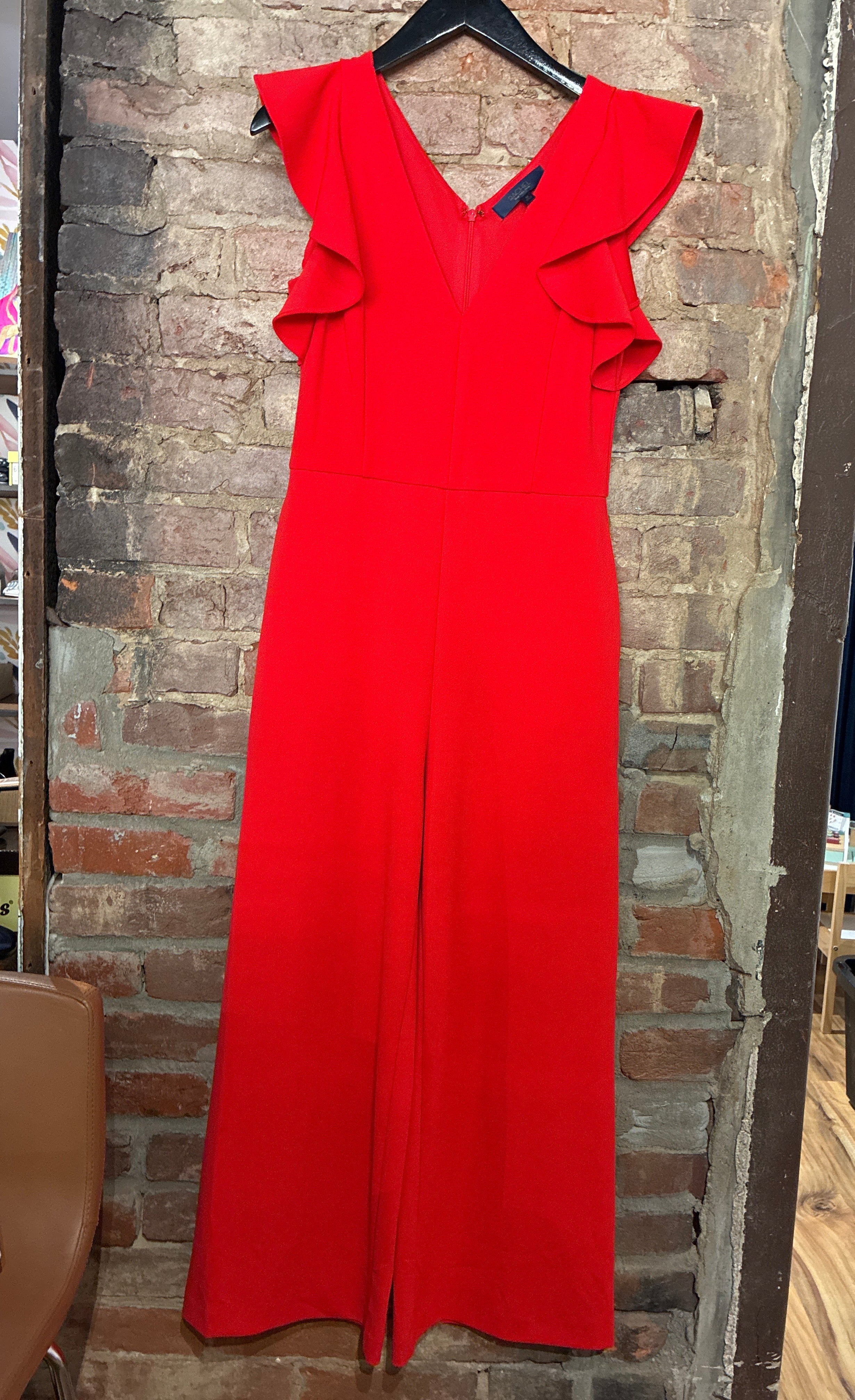 Rachel Roy Red Ruffle Jumpsuit