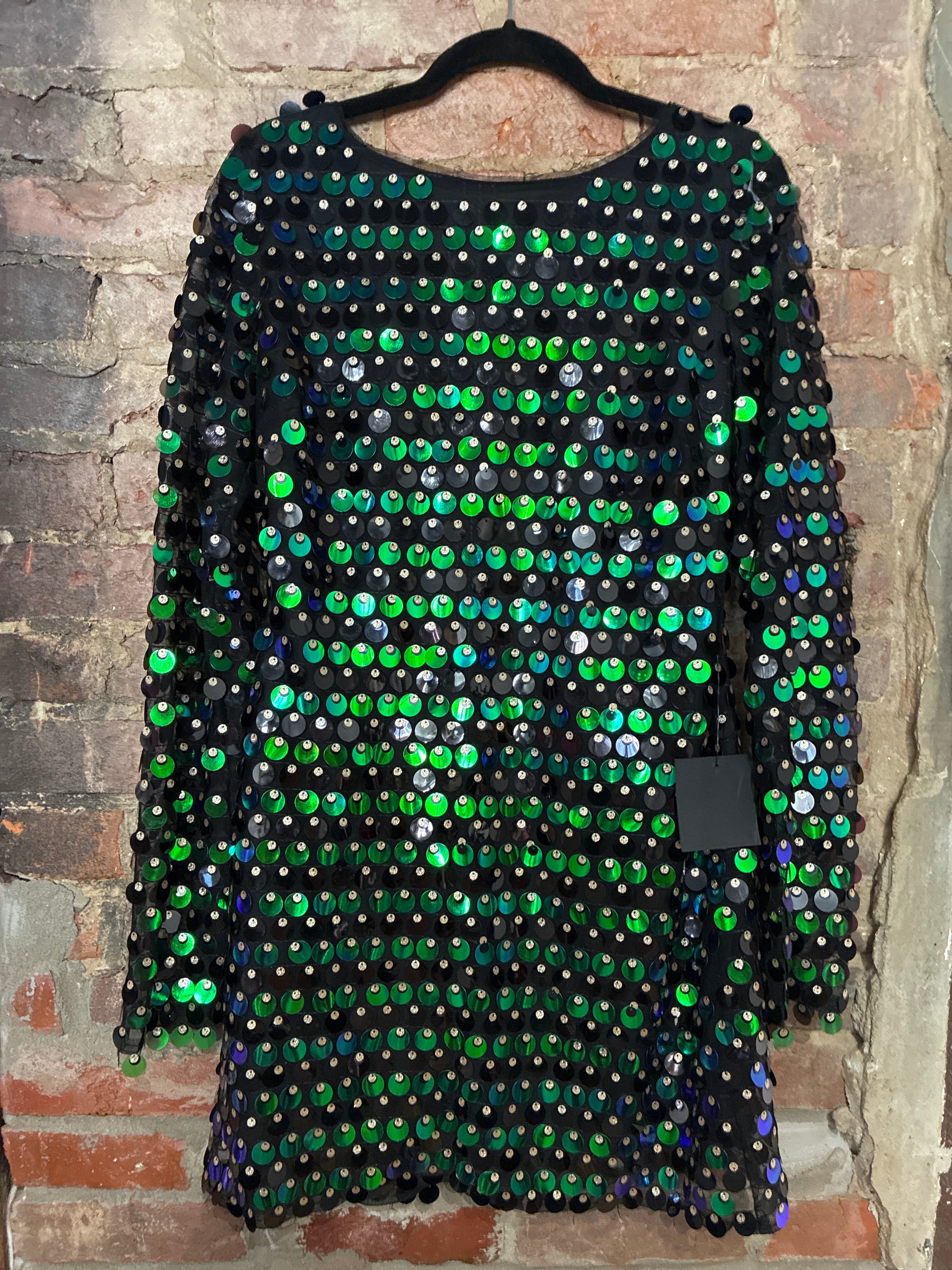 Lulu’s Long Sleeve Sequin Mini L