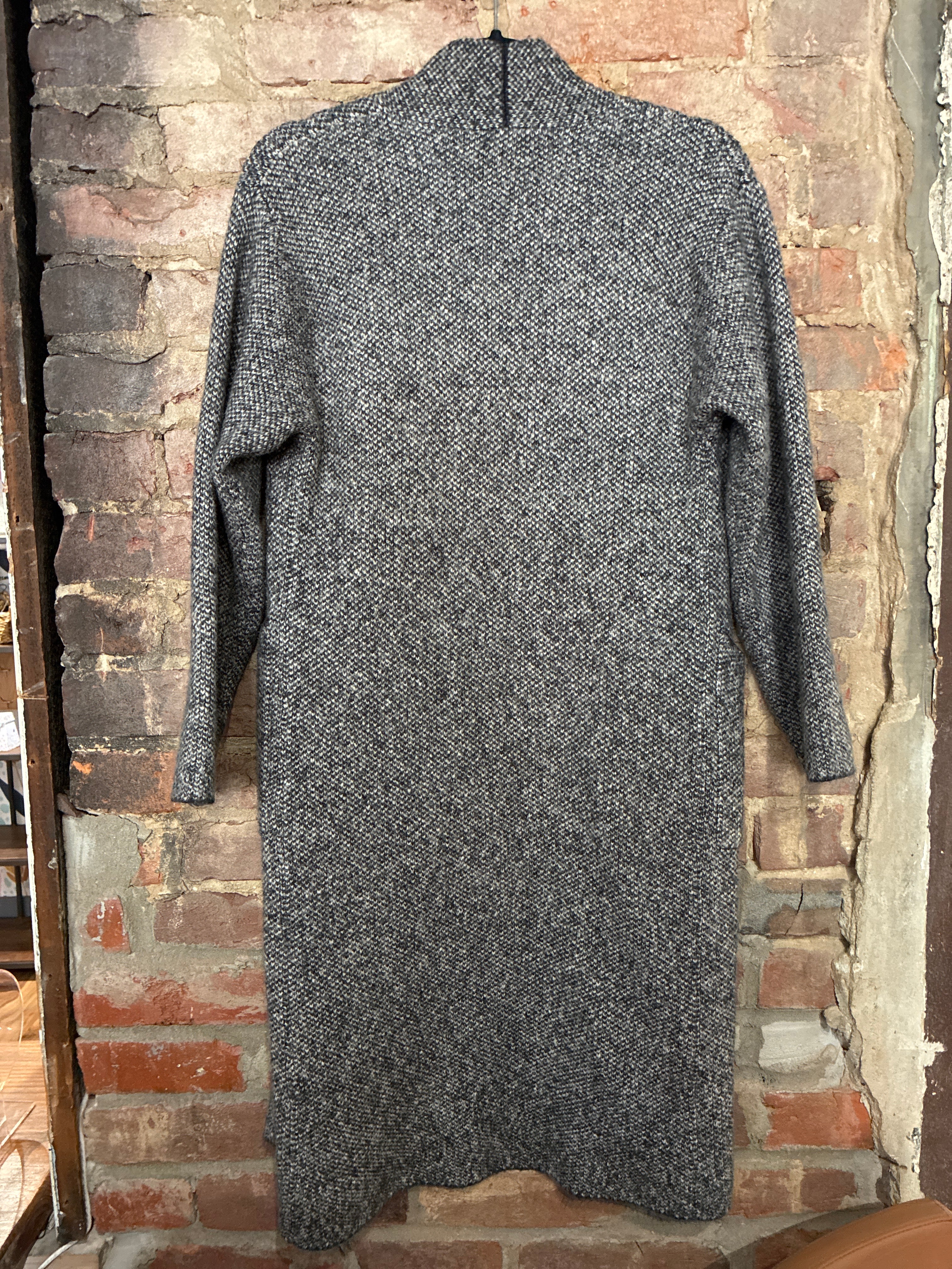 Uniqlo Grey Single Button Long Cardigan XS