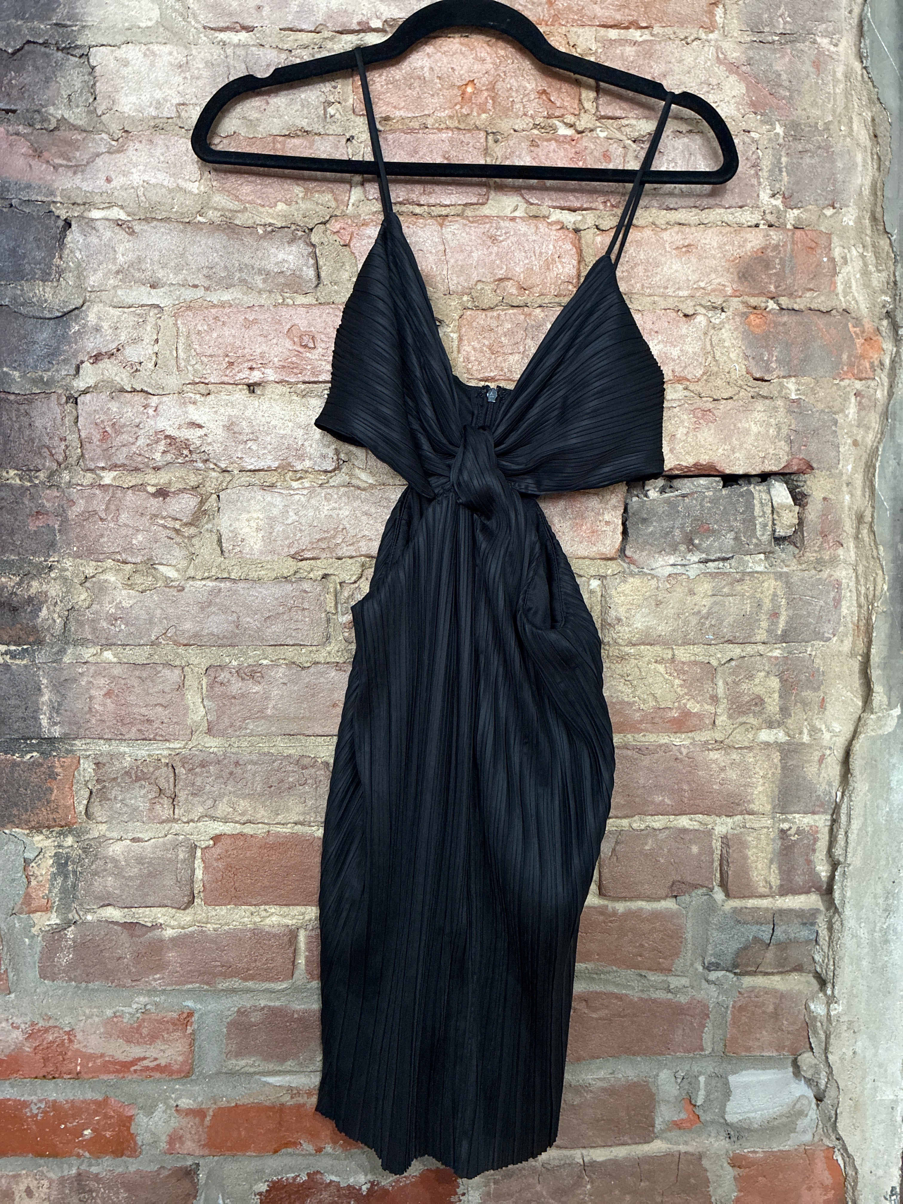ASTR Black Cutout Mini Dress