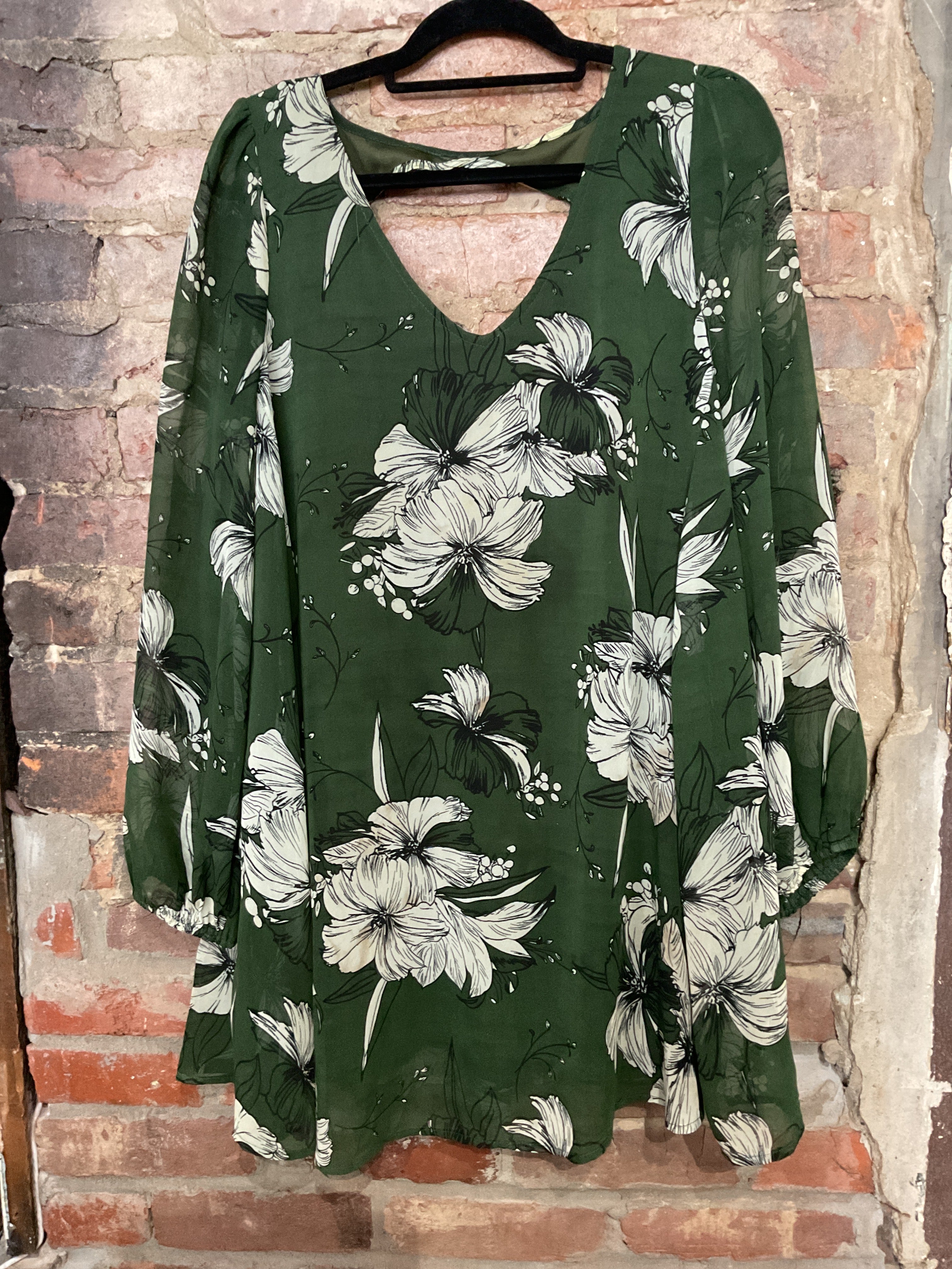 Green Floral Dress