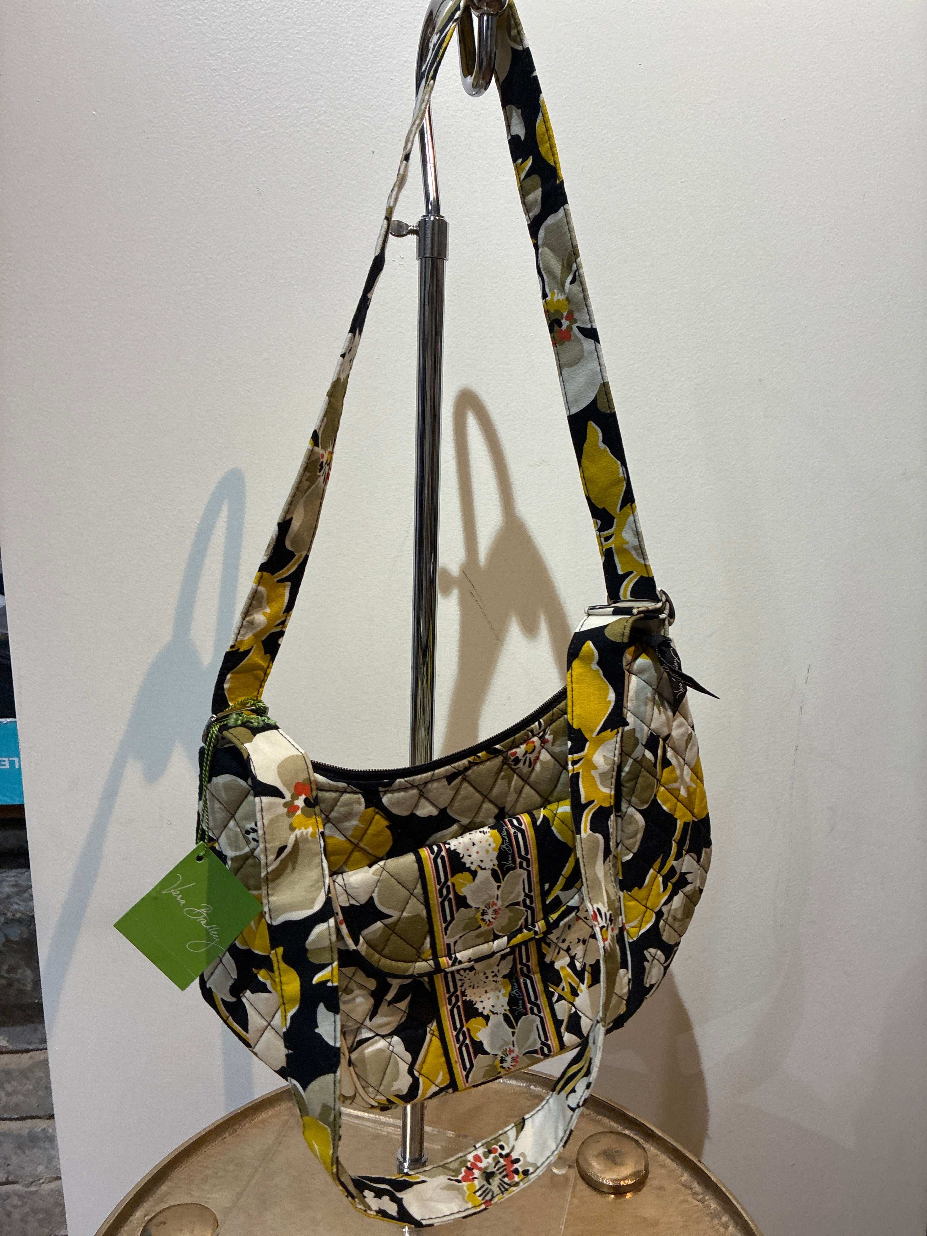 VB Yellow & Black Print Crossbody