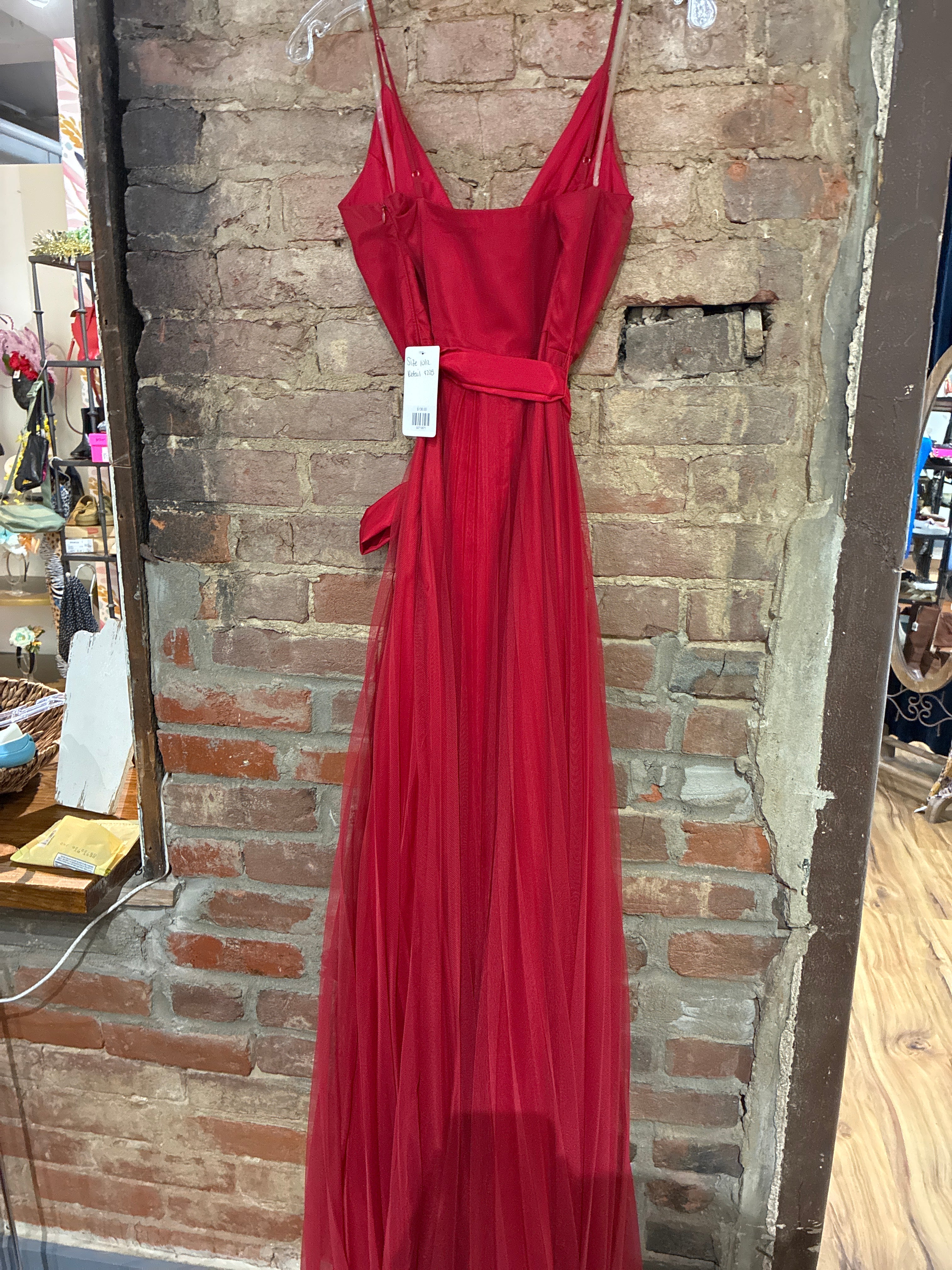 Burgundy Celine Gown