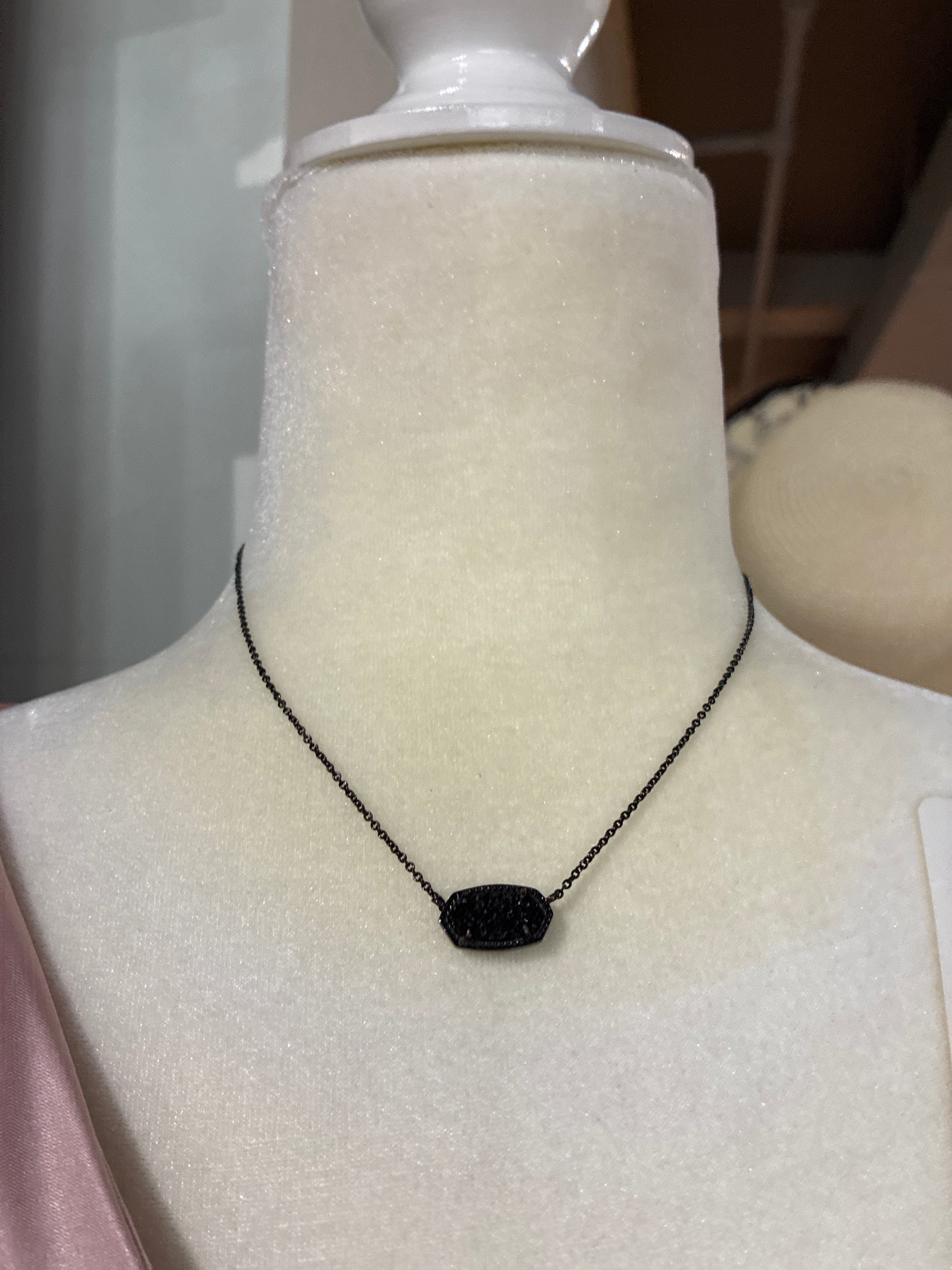Kendra Scott Elisa Necklace in Gunmetal