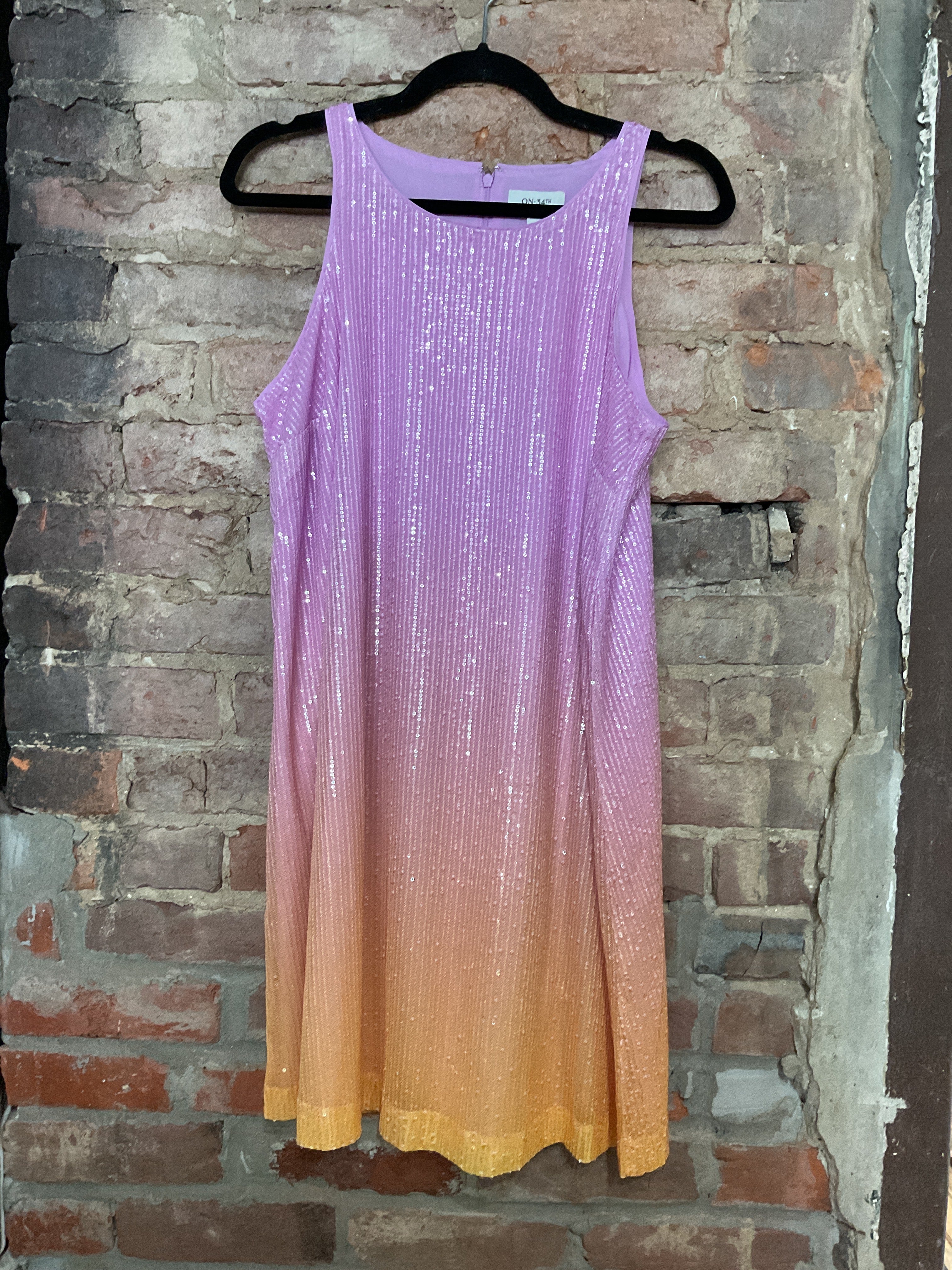 NWT On 34th Sequin Ombre Dress - 0X