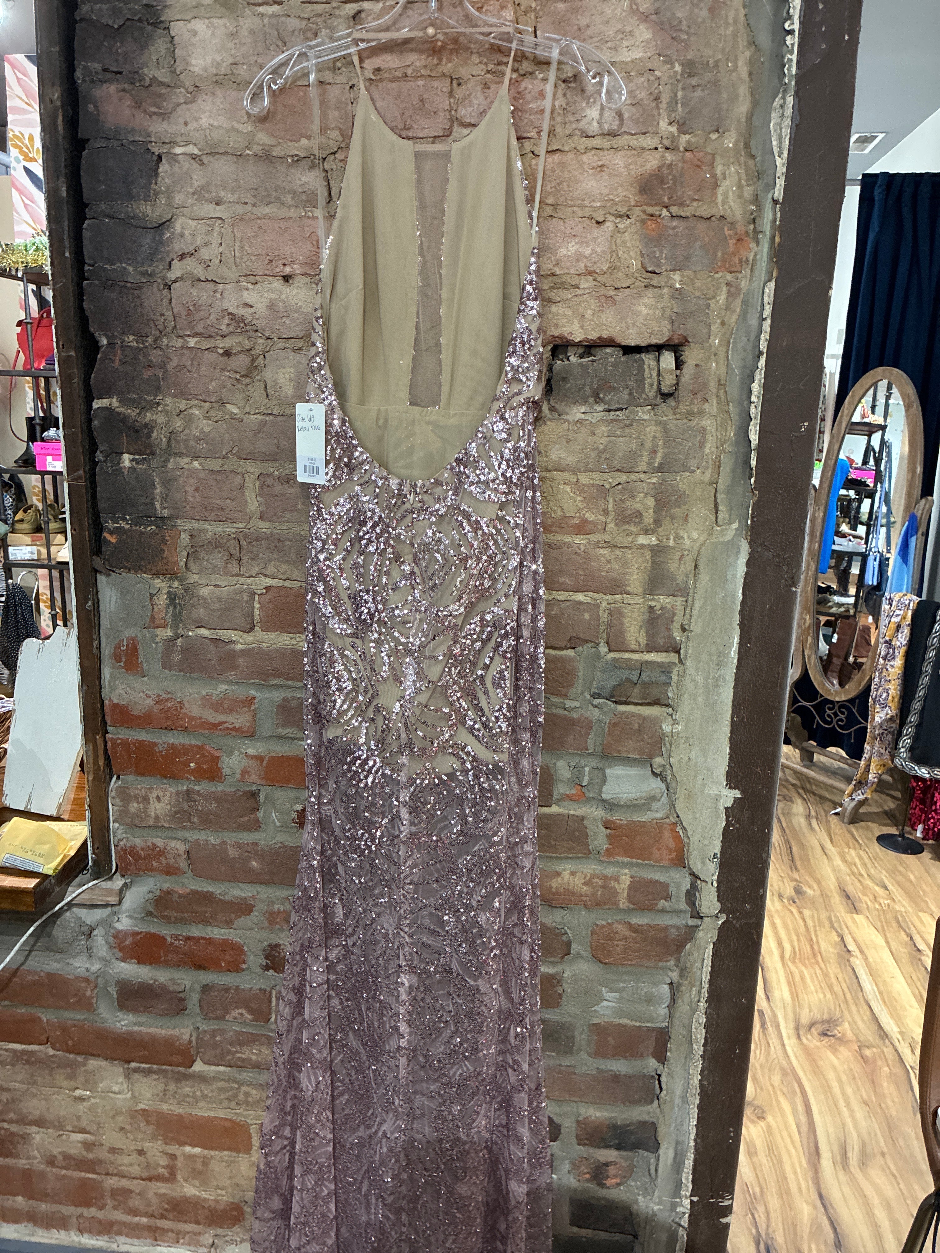 Rose Mini-To-Maxi Full Sequin Gown