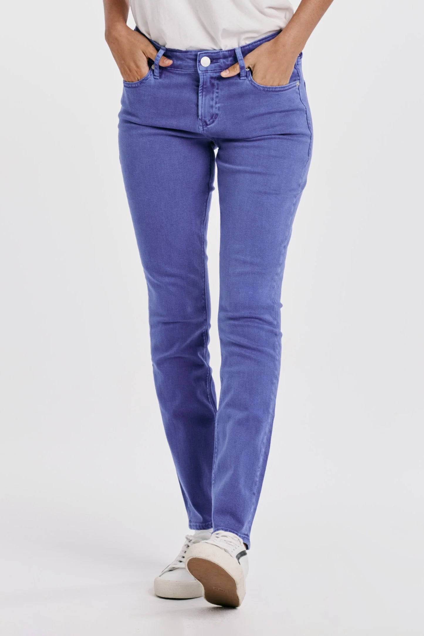 Gisele High Rise Ankle Skinny- Galactic Cobalt