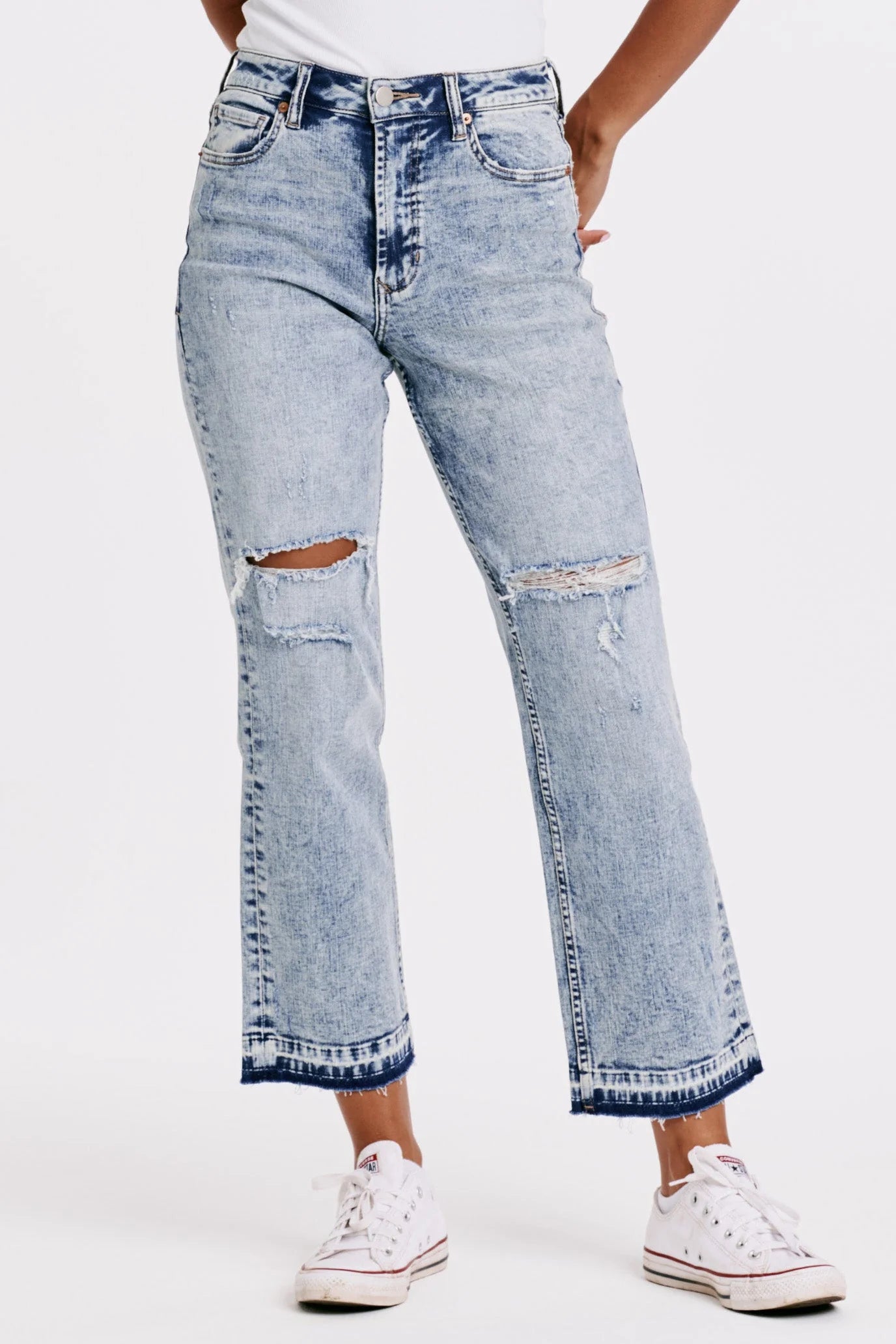 90s Super High Rise Ankle Straight Jeans Erwin