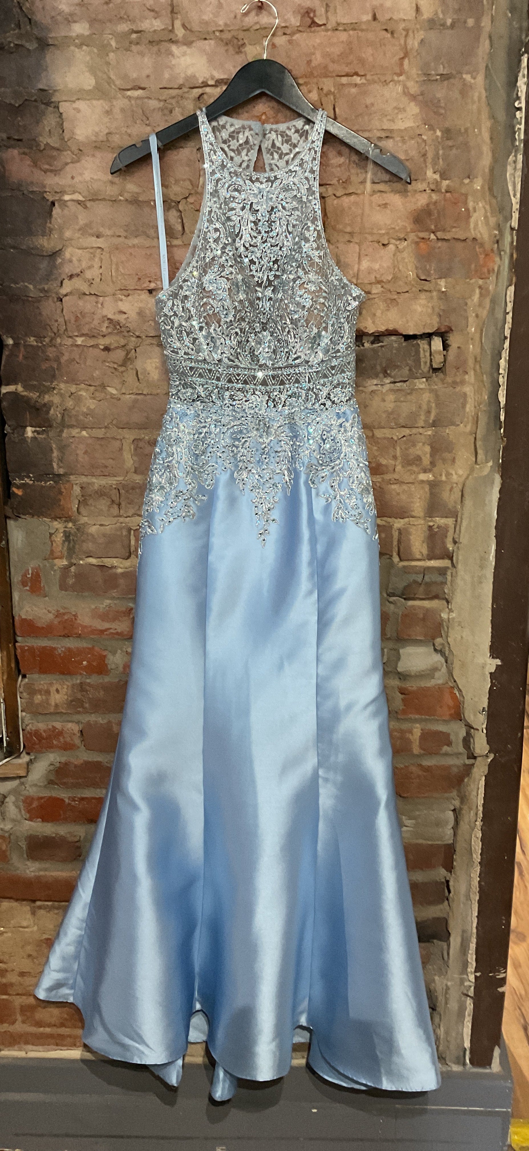Blue Bell Mermaid Sequin Gown - 2