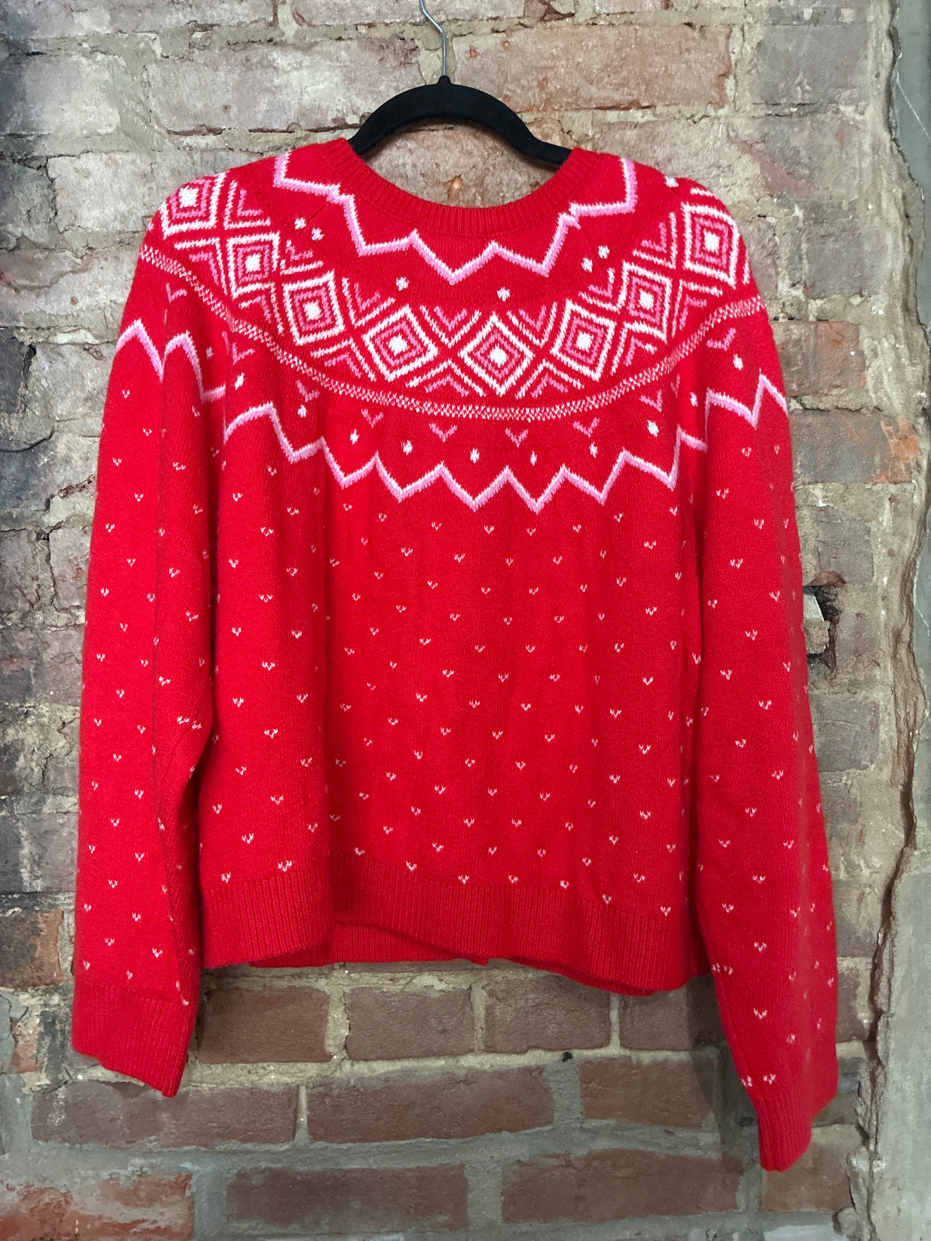 NWT Old Navy Red Cardigan Sweater XL