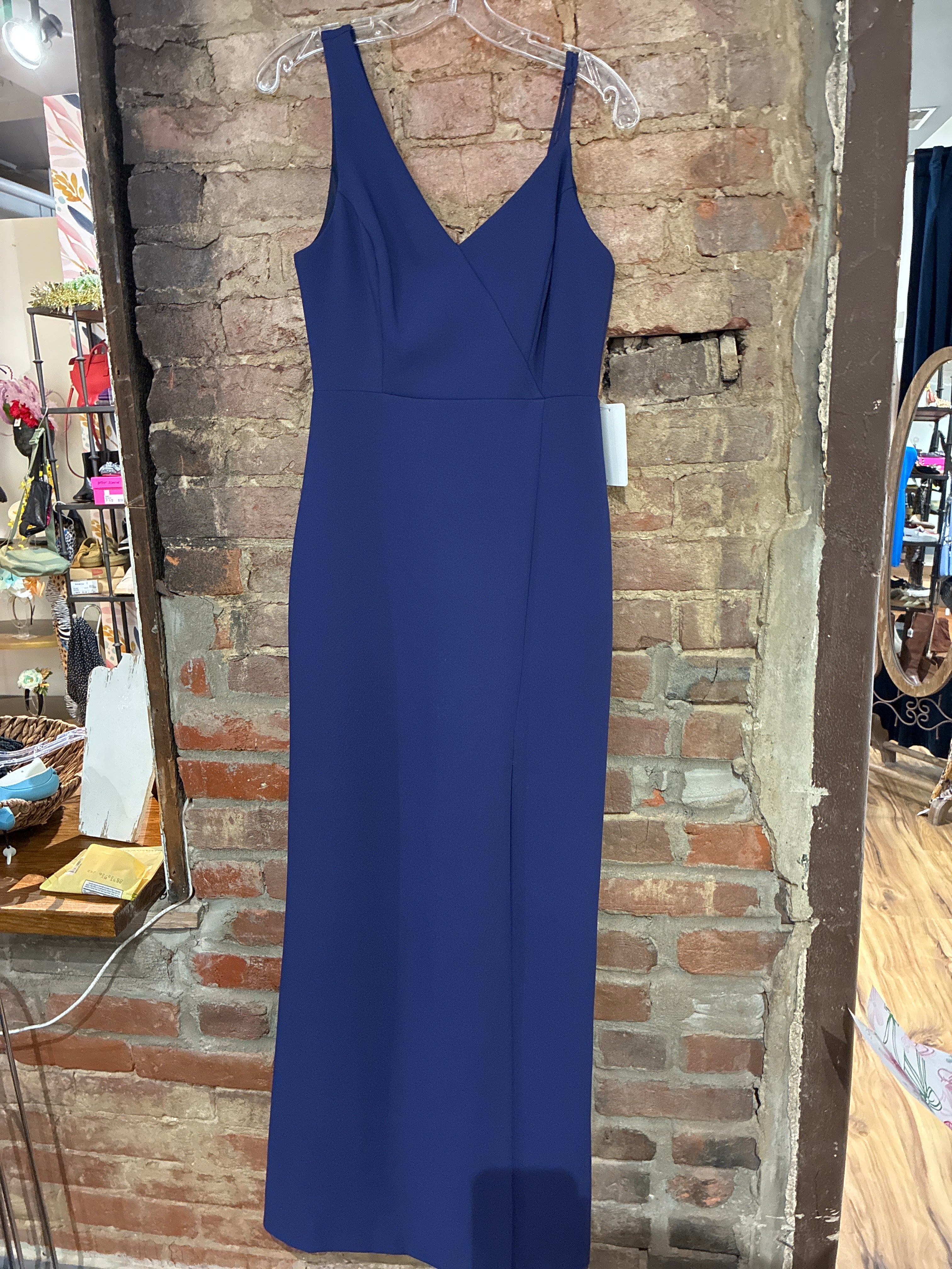 Navy Deux Strap Gown