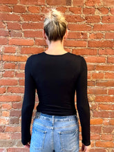 Load image into Gallery viewer, Long Sleeve Black Top