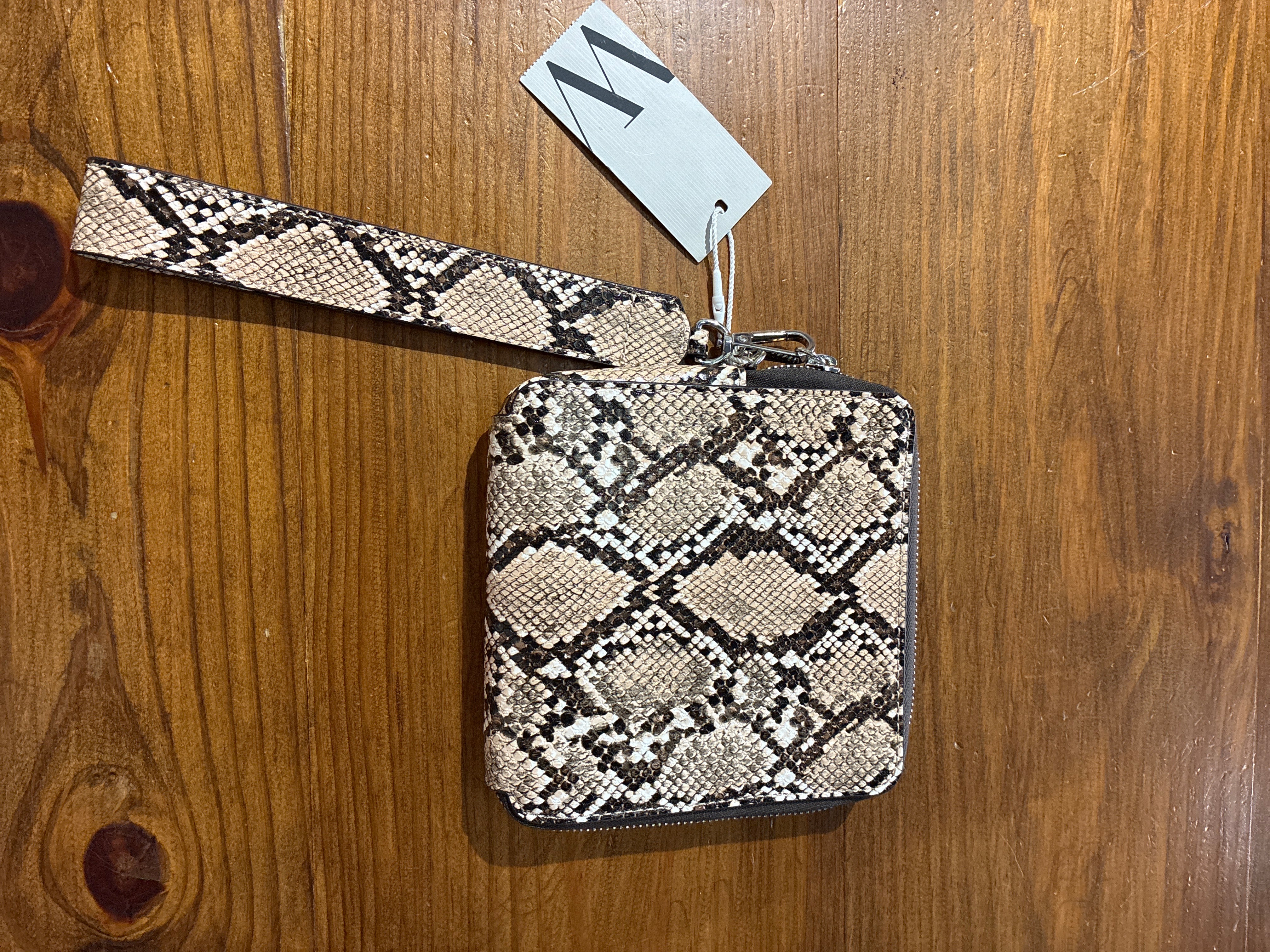 Snakeskin Clutch NWT