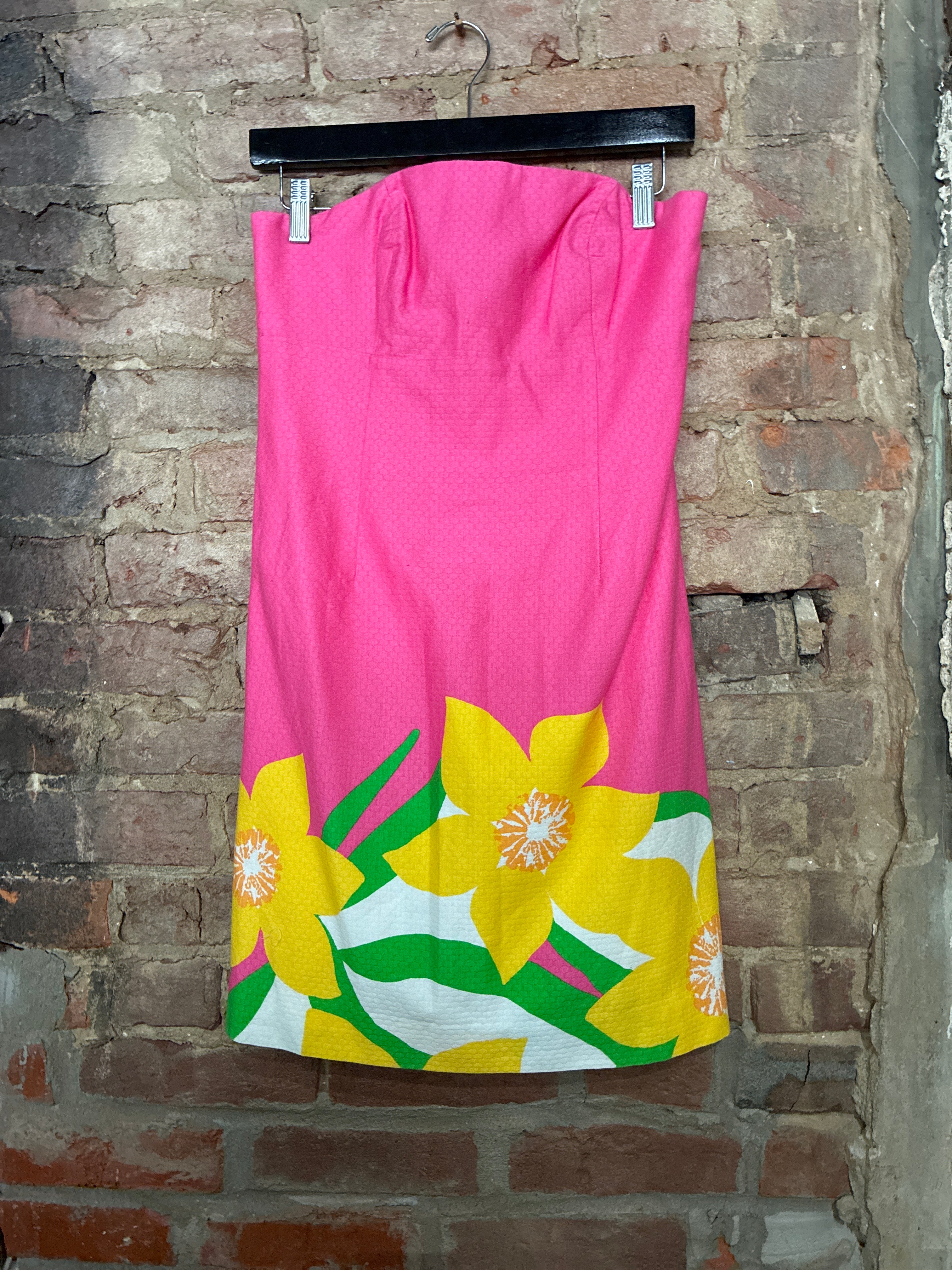 lilly pulitzer pink strapless dress Lilly Pulitzer Strapless Pink Mini Dress