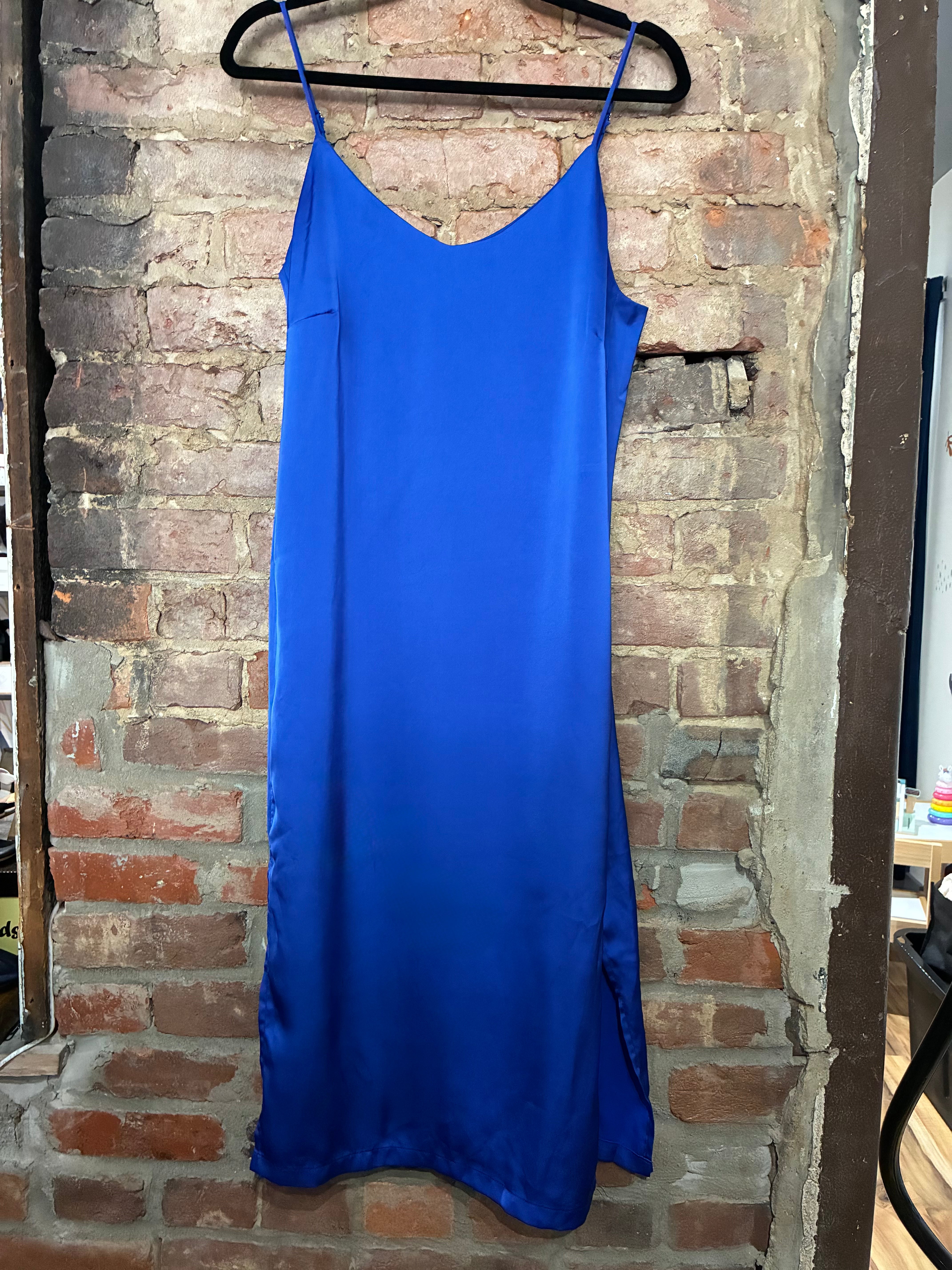 Royal Blue Slip Dress - S