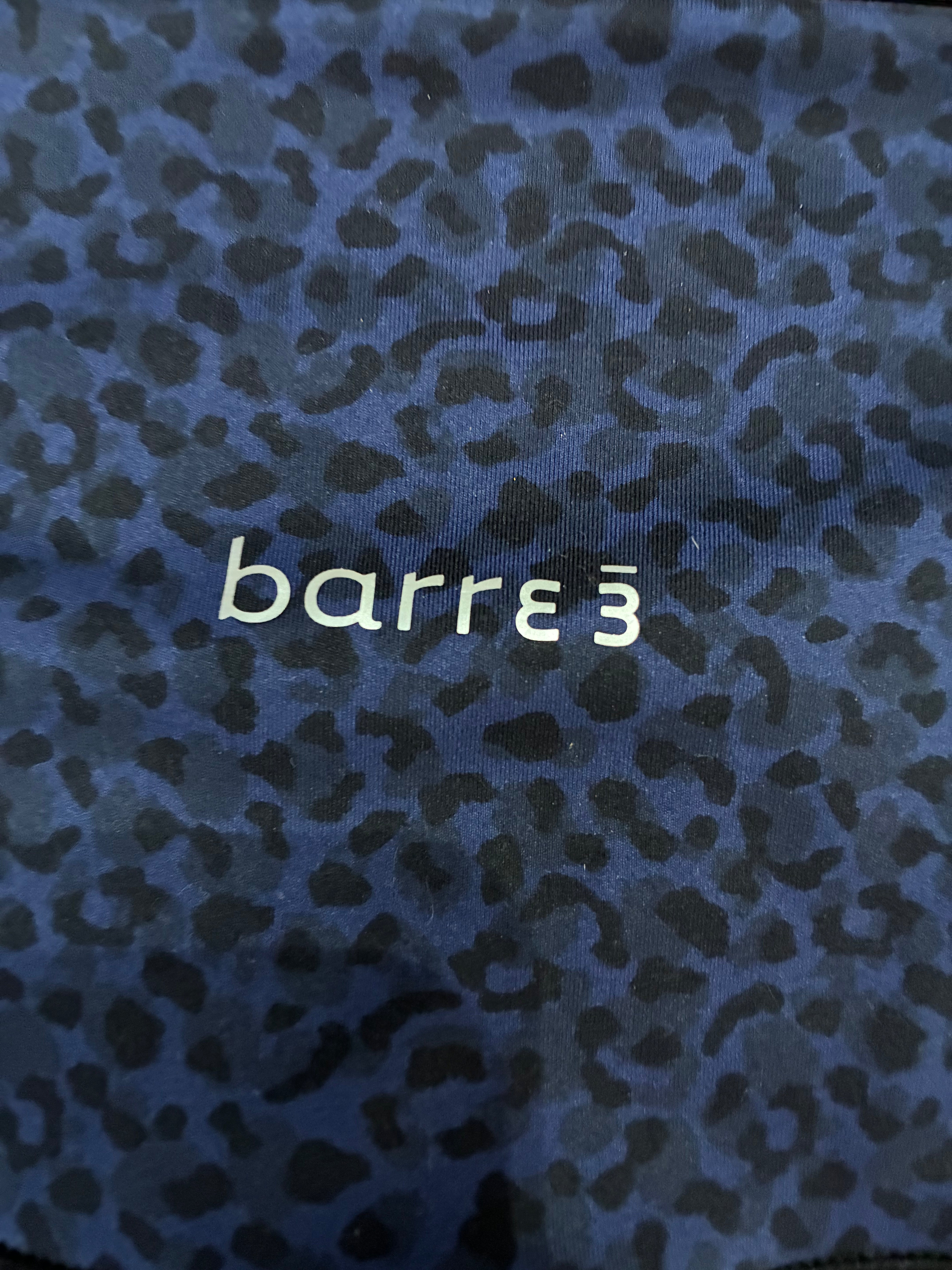 barre3 Blue Leopard Leggings