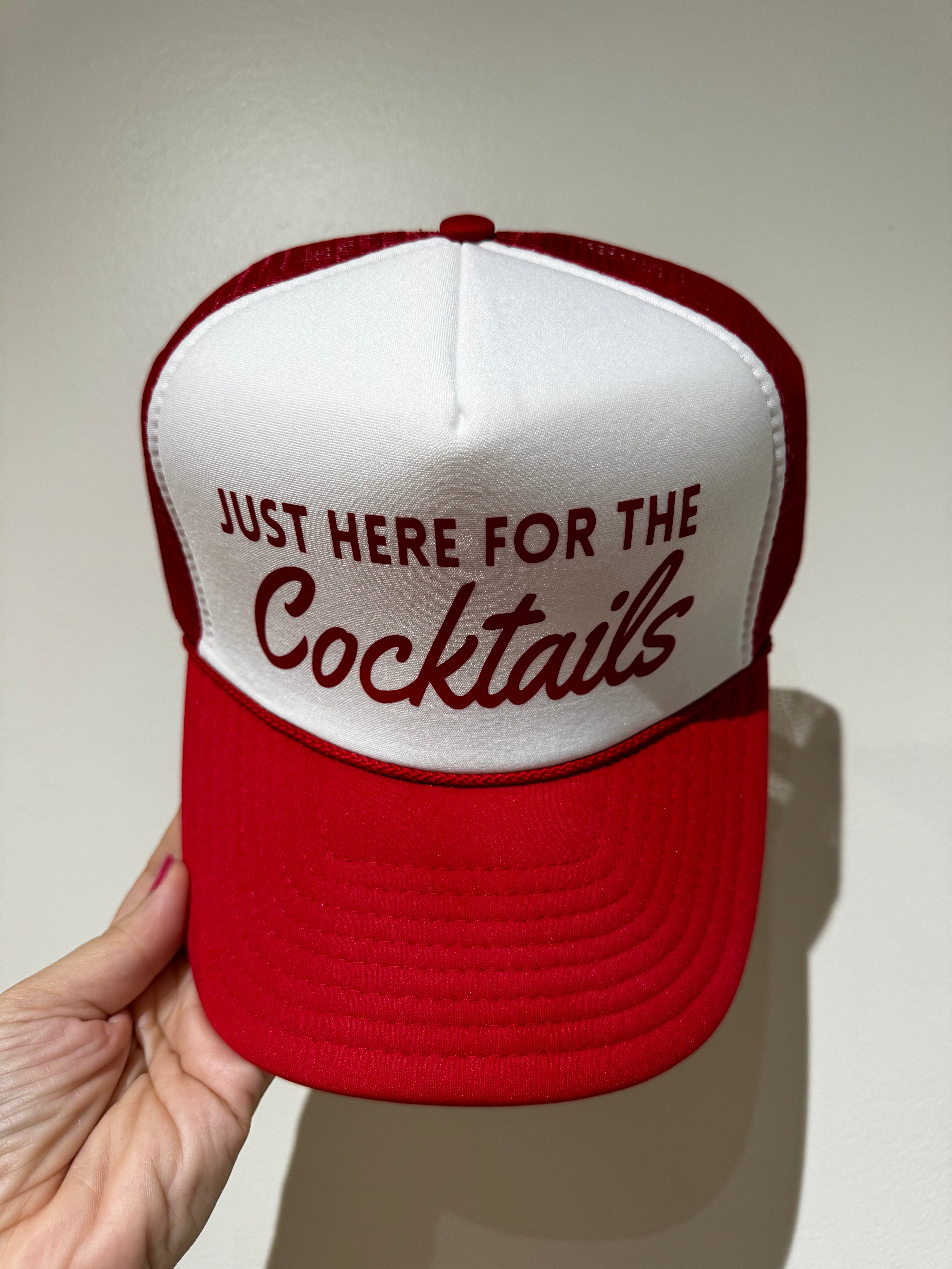 Just Here For The CocktailsJust Here For The CocktailsAccessories,Gift,Hats