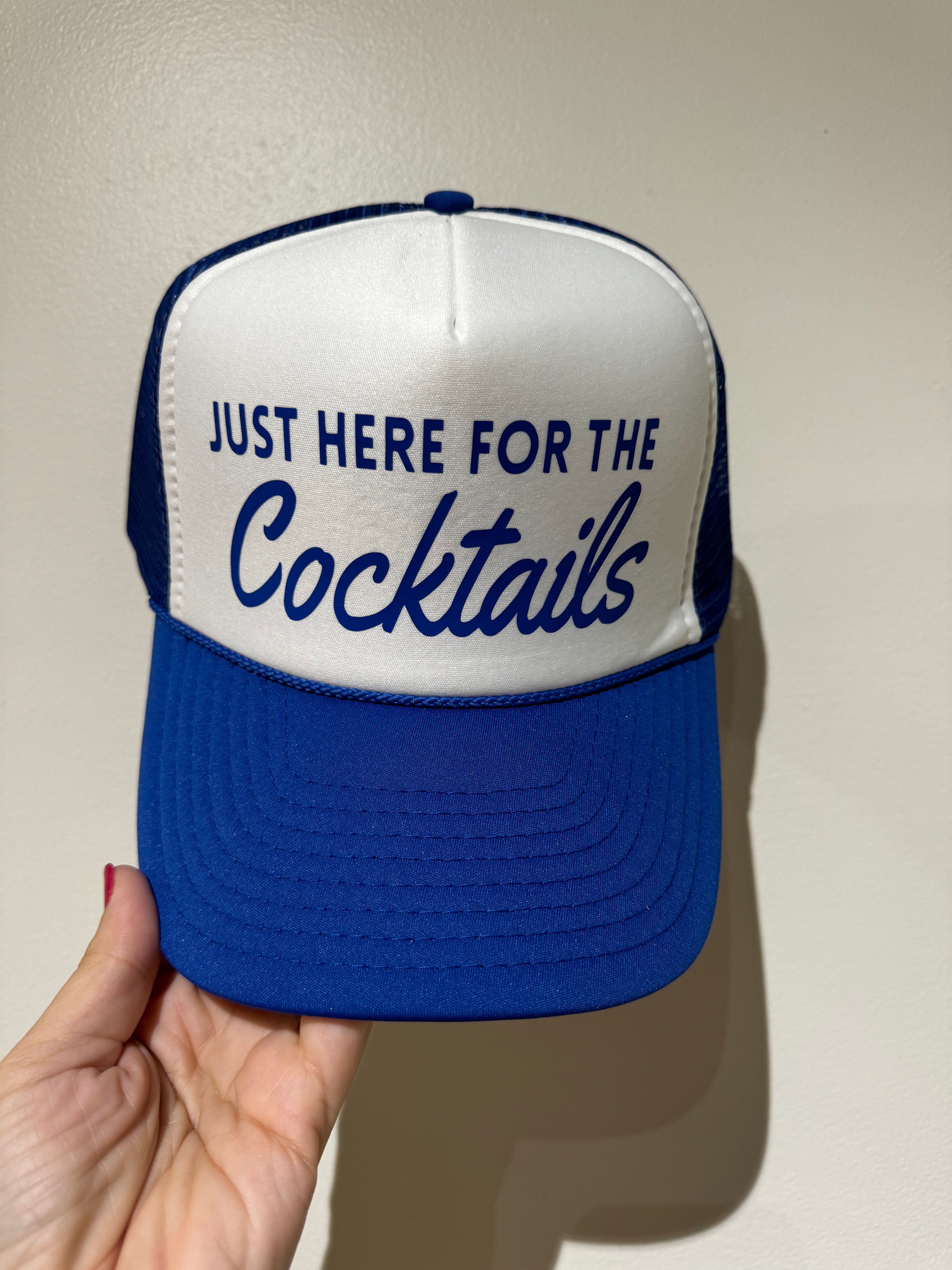 Just Here For The CocktailsJust Here For The CocktailsAccessories,Gift,Hats