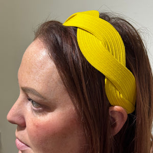 Yellow Twisted Headband