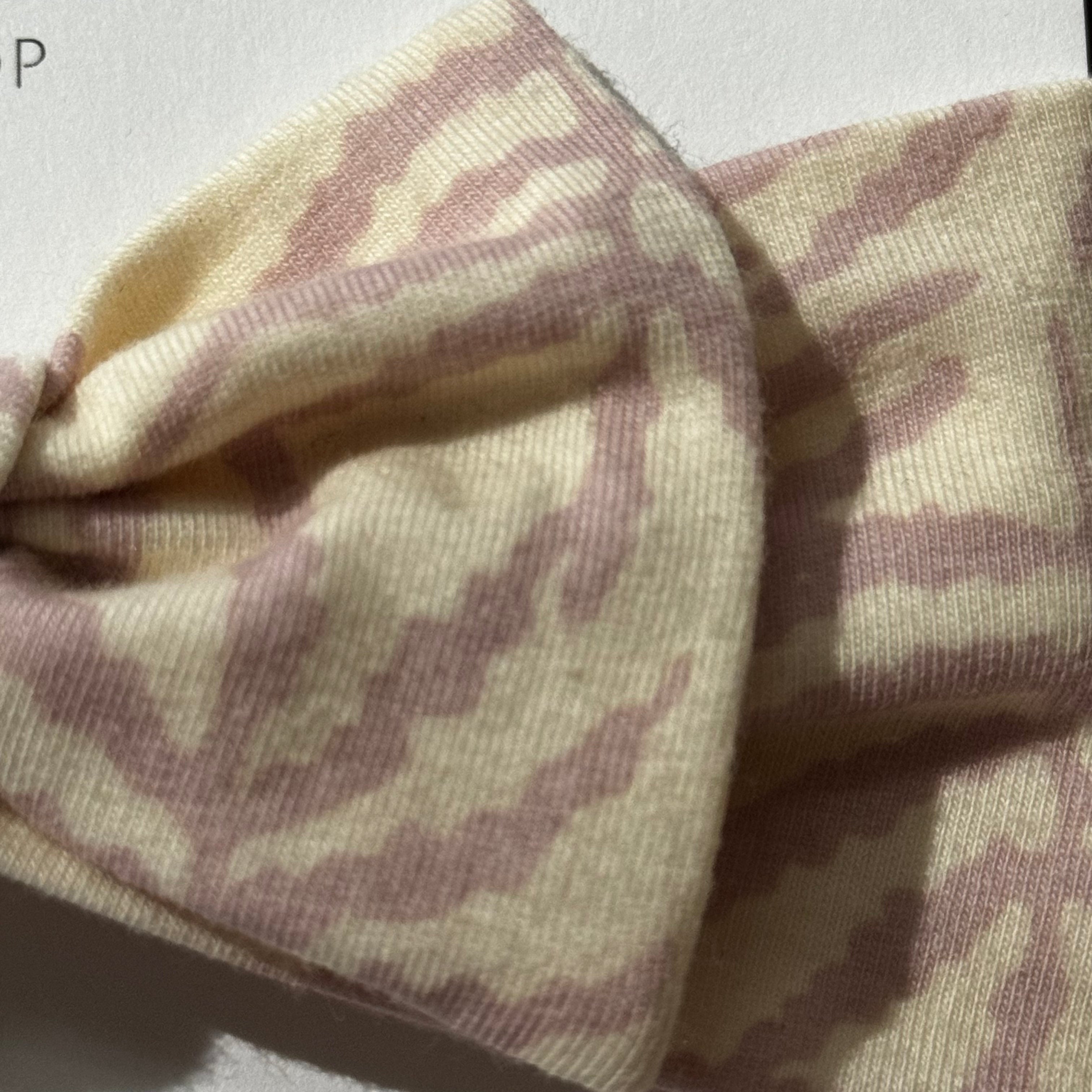 Bamboo Bow Headband: Lavender