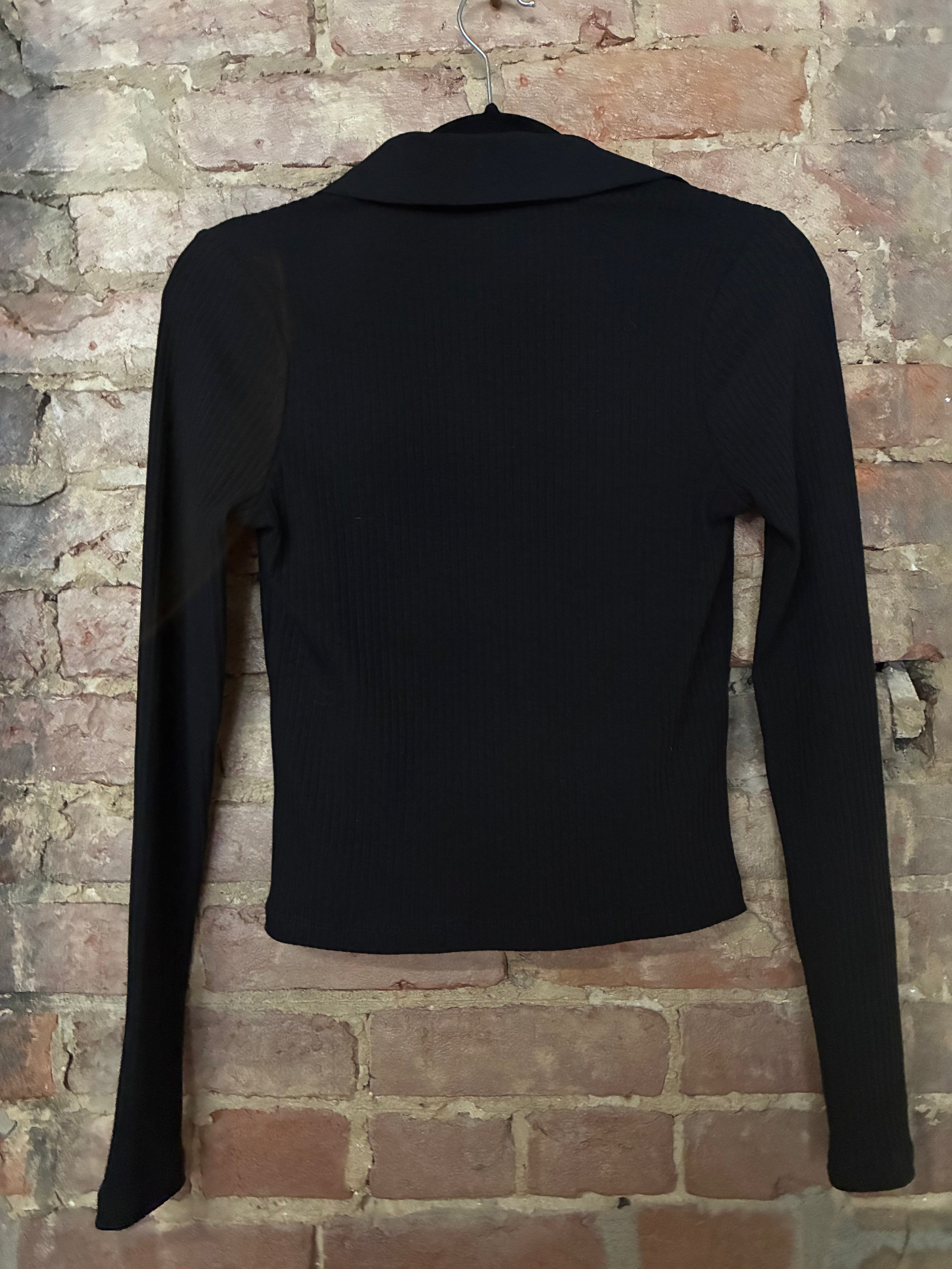 Roberton & Rodeo Black Knit Watson Shirt XS