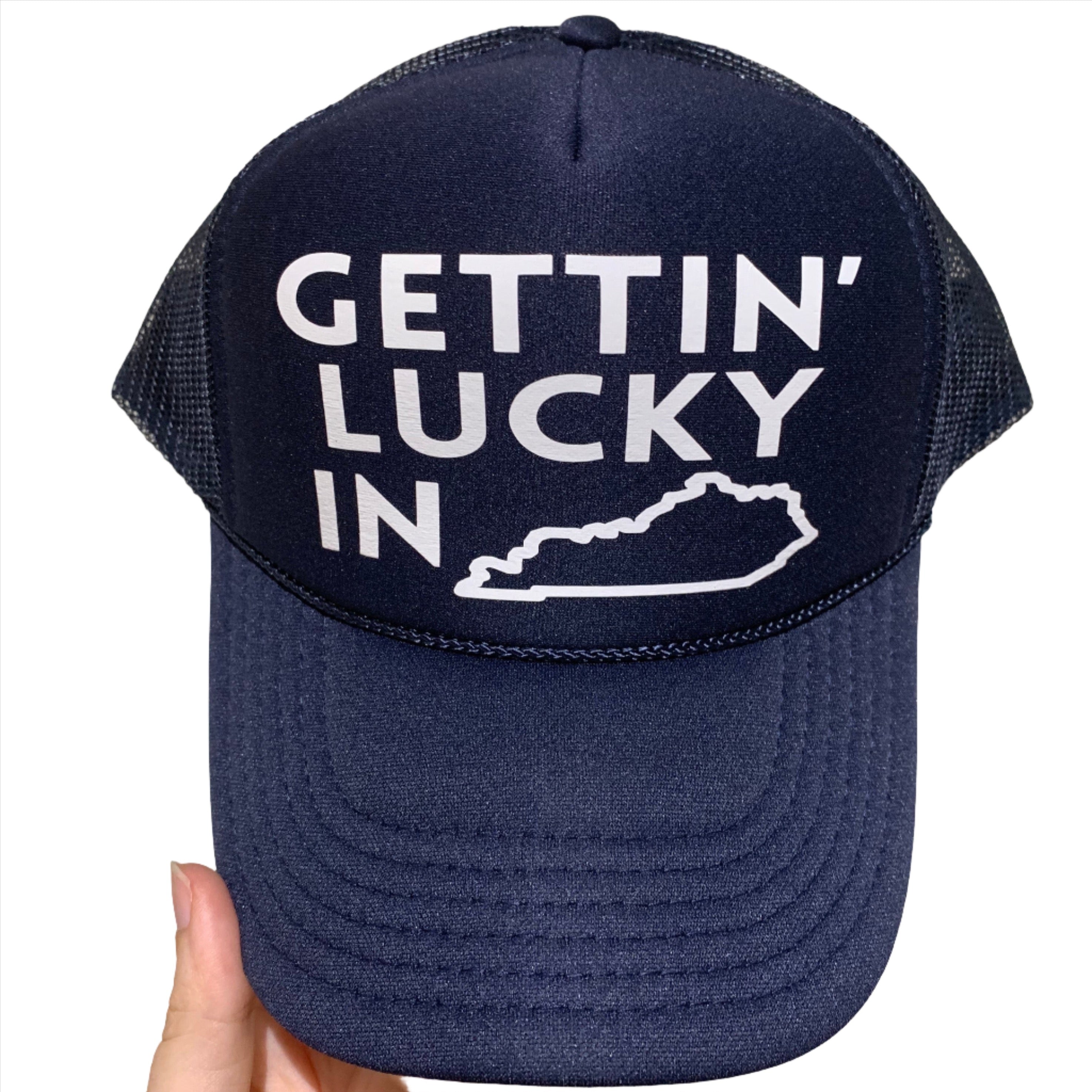 Lucky in Kentucky Trucker Hat