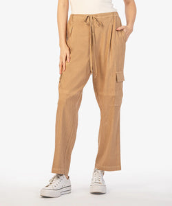 Sienna Elastic W/B Pants W/ Cargo Pockets